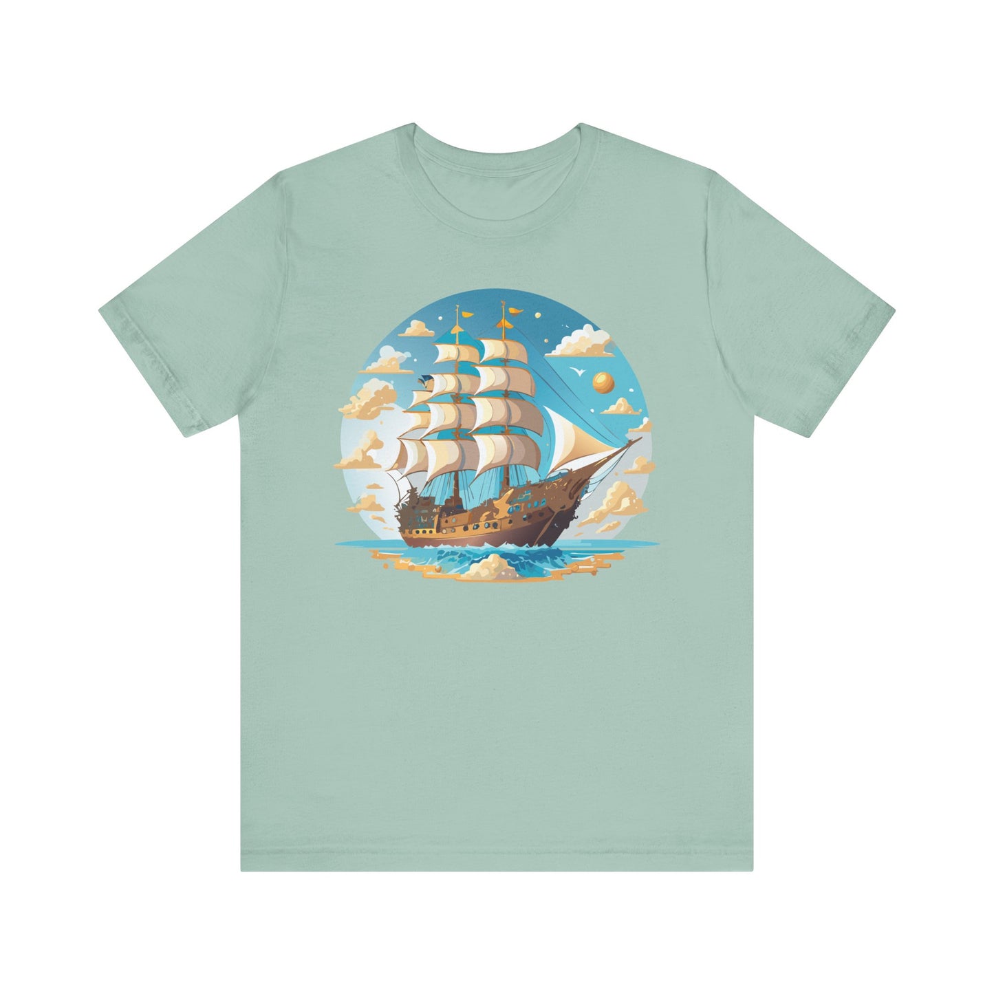 Ship Tee Shirt, Tee Shirt with Ship