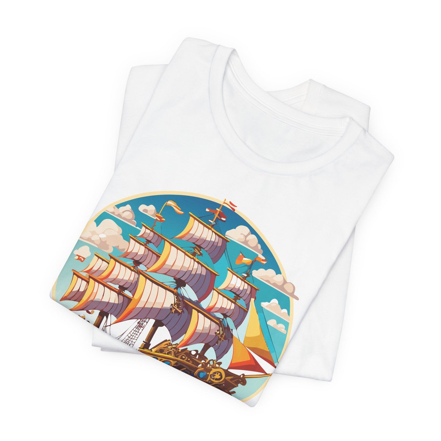 Ship Tee Shirt, Tee Shirt with Ship