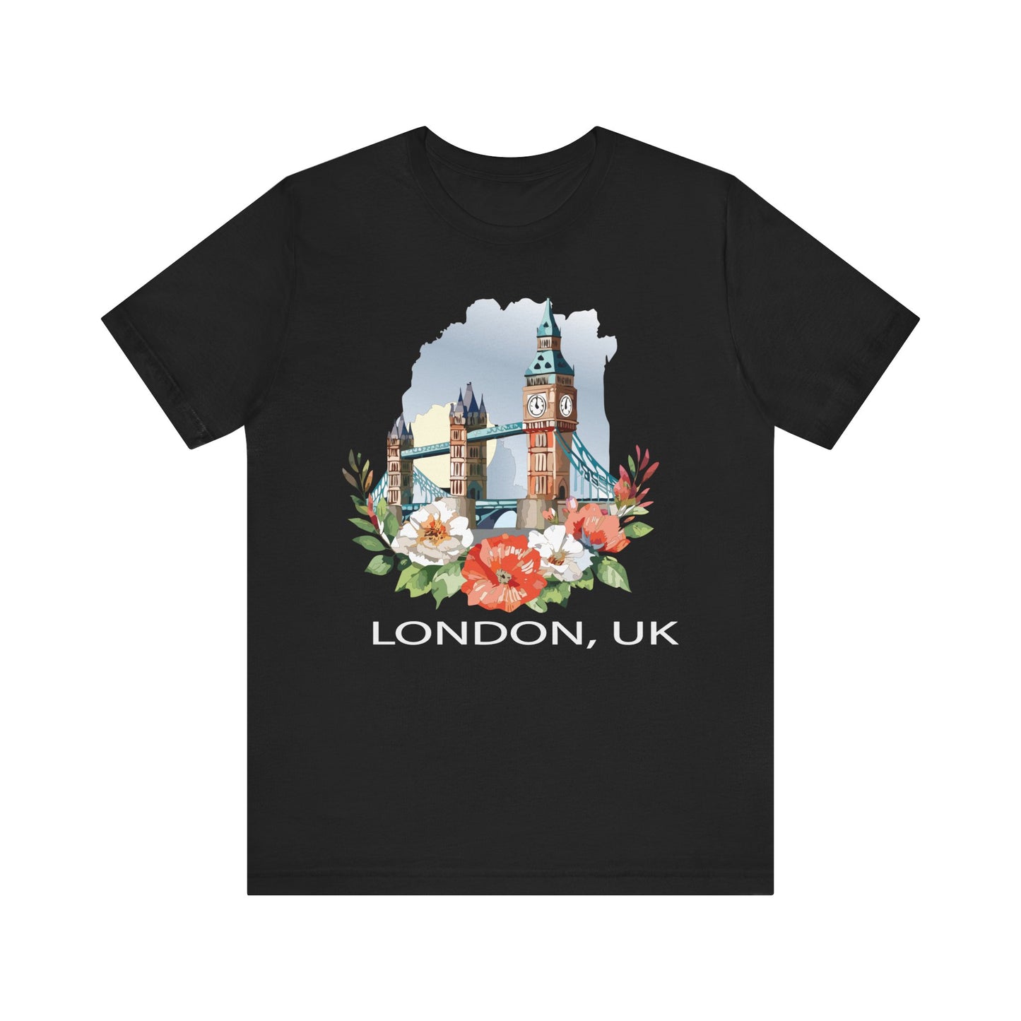 London Shirt, Travel T-Shirt, Tourist Shirts, Tee Shirt with Travel Prints 5