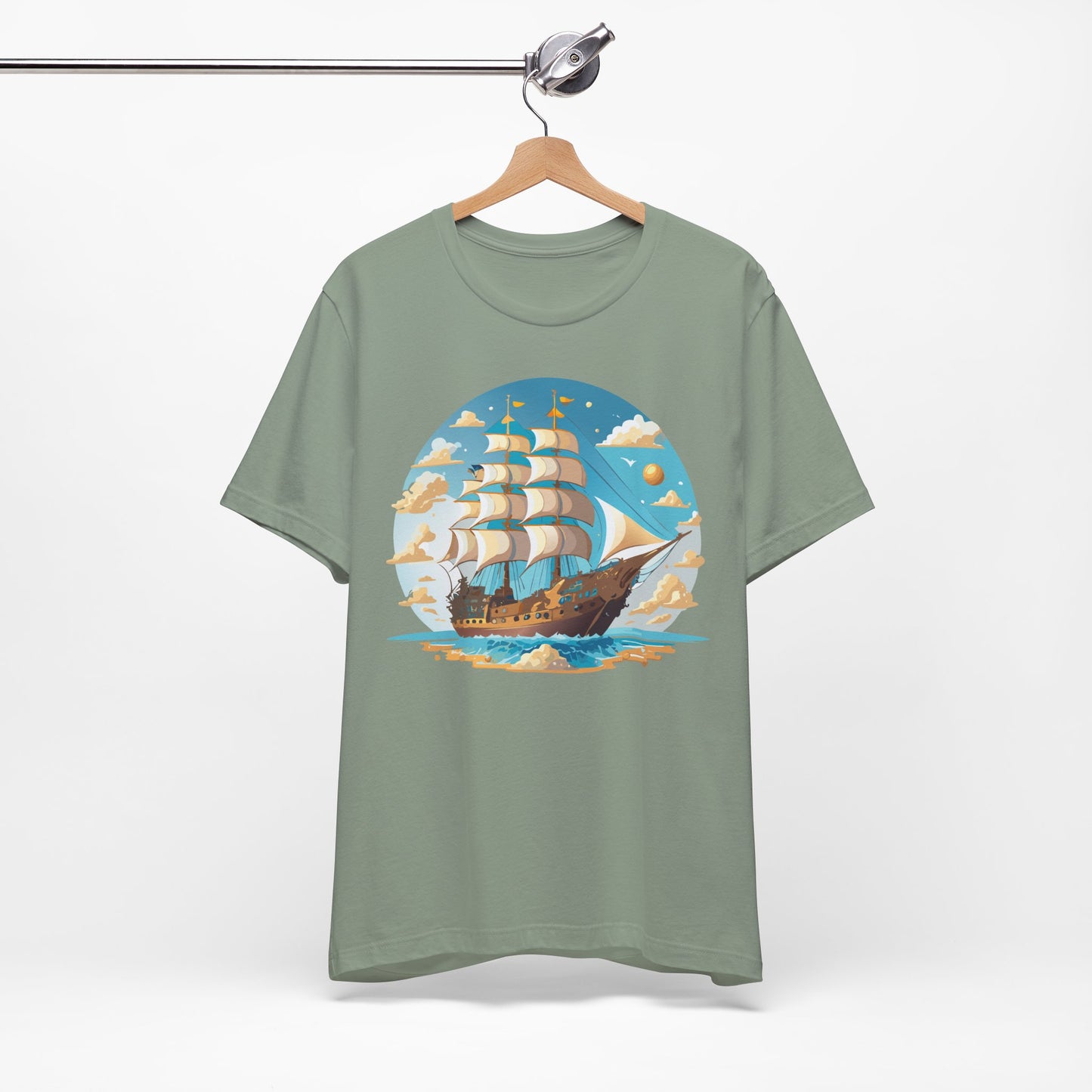 Ship Tee Shirt, Tee Shirt with Ship