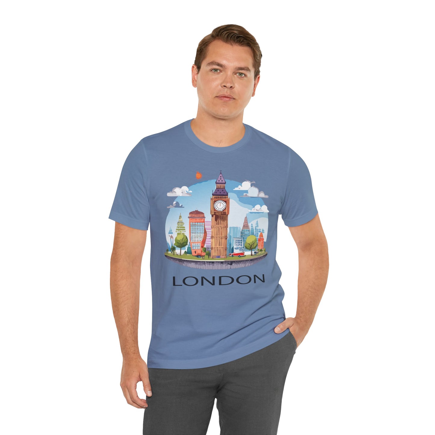 London Shirt, Travel T-Shirt, Tourist Shirts, Tee Shirt with Travel Prints 1