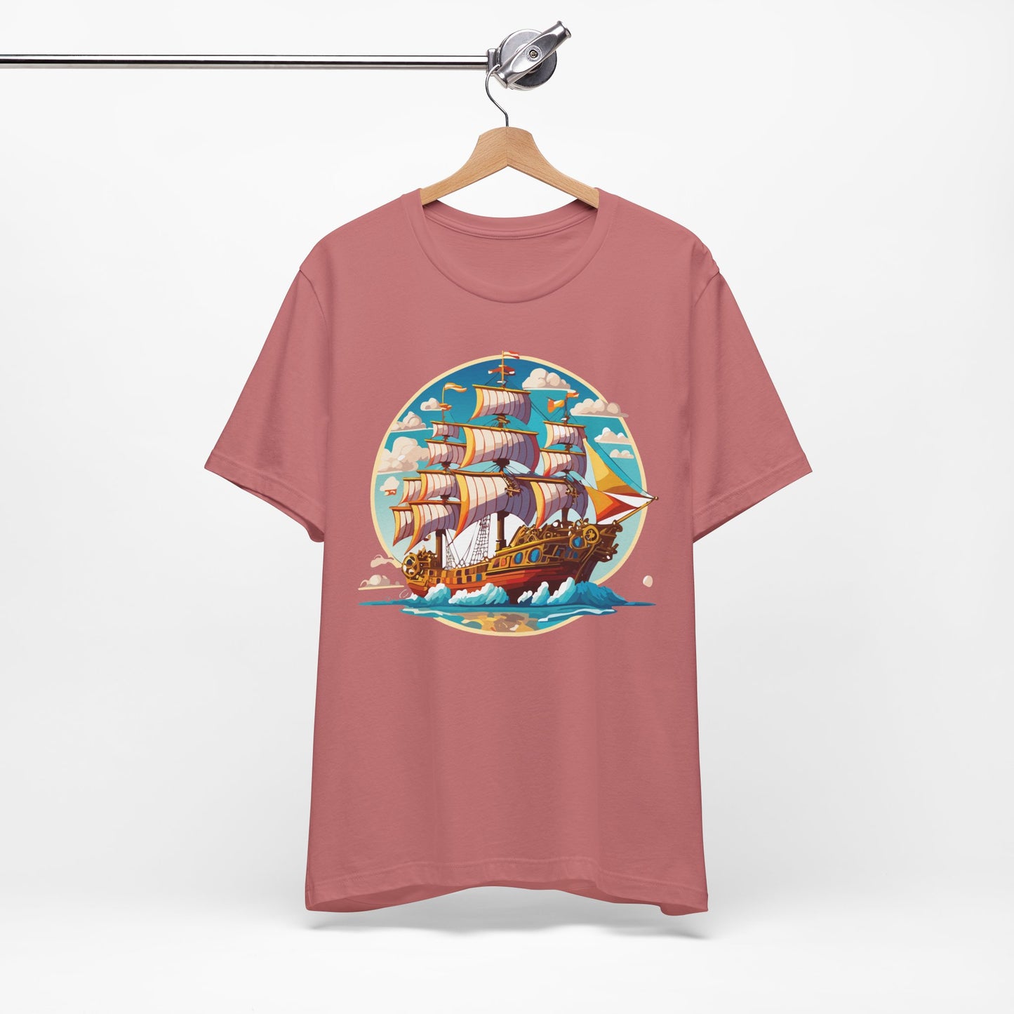 Ship Tee Shirt, Tee Shirt with Ship
