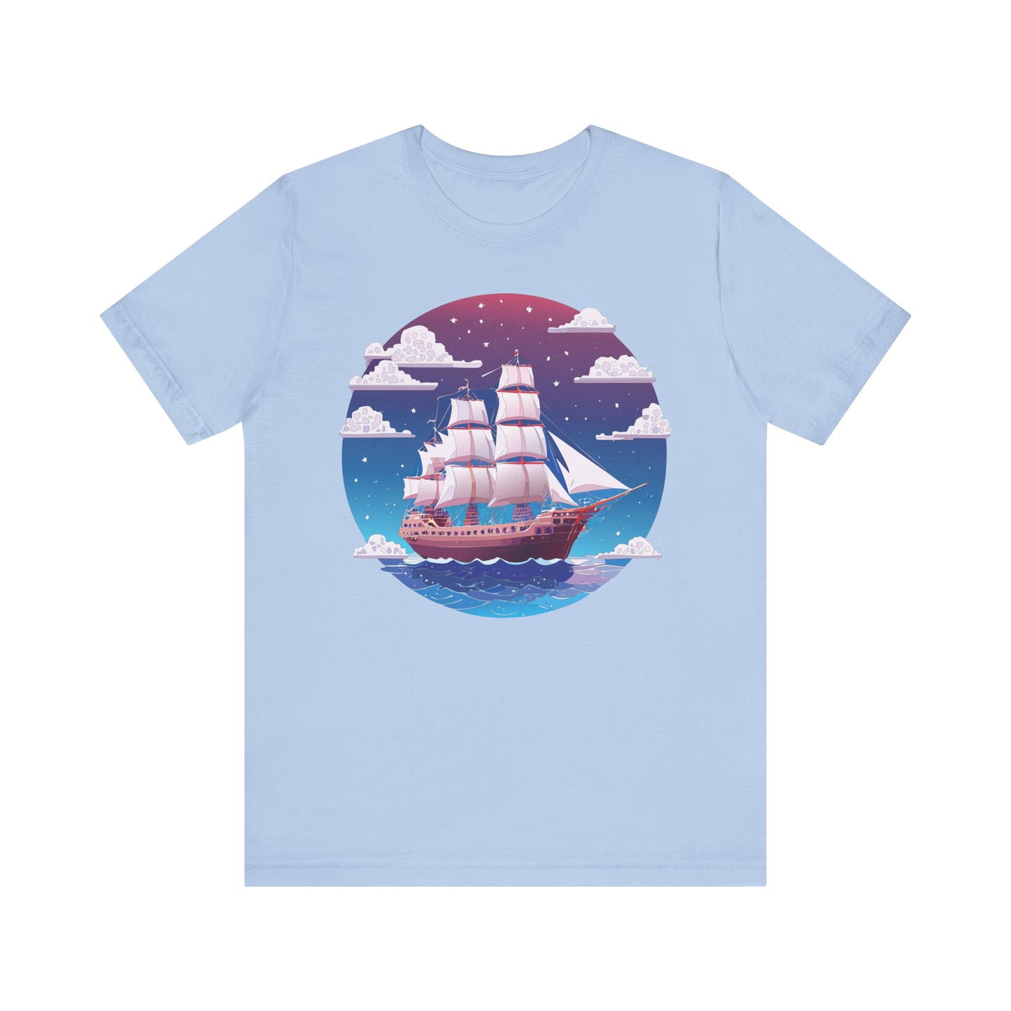 Ship Tee Shirt, Tee Shirt with Ship