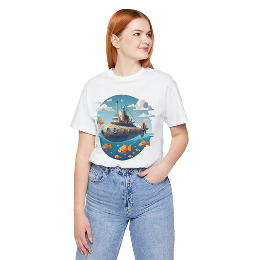 Ship Tee Shirt, Tee Shirt with Ship