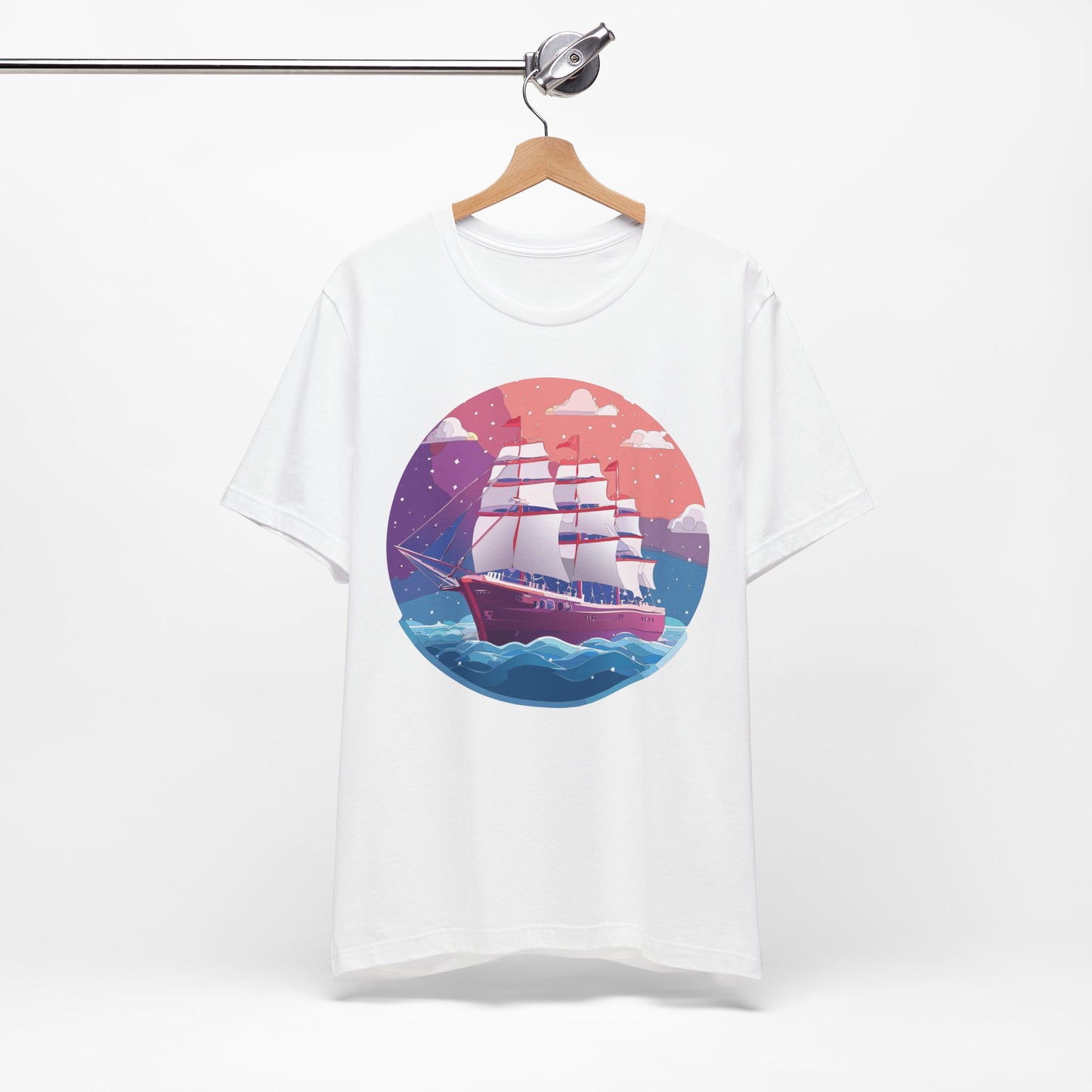 Ship Tee Shirt, Tee Shirt with Ship