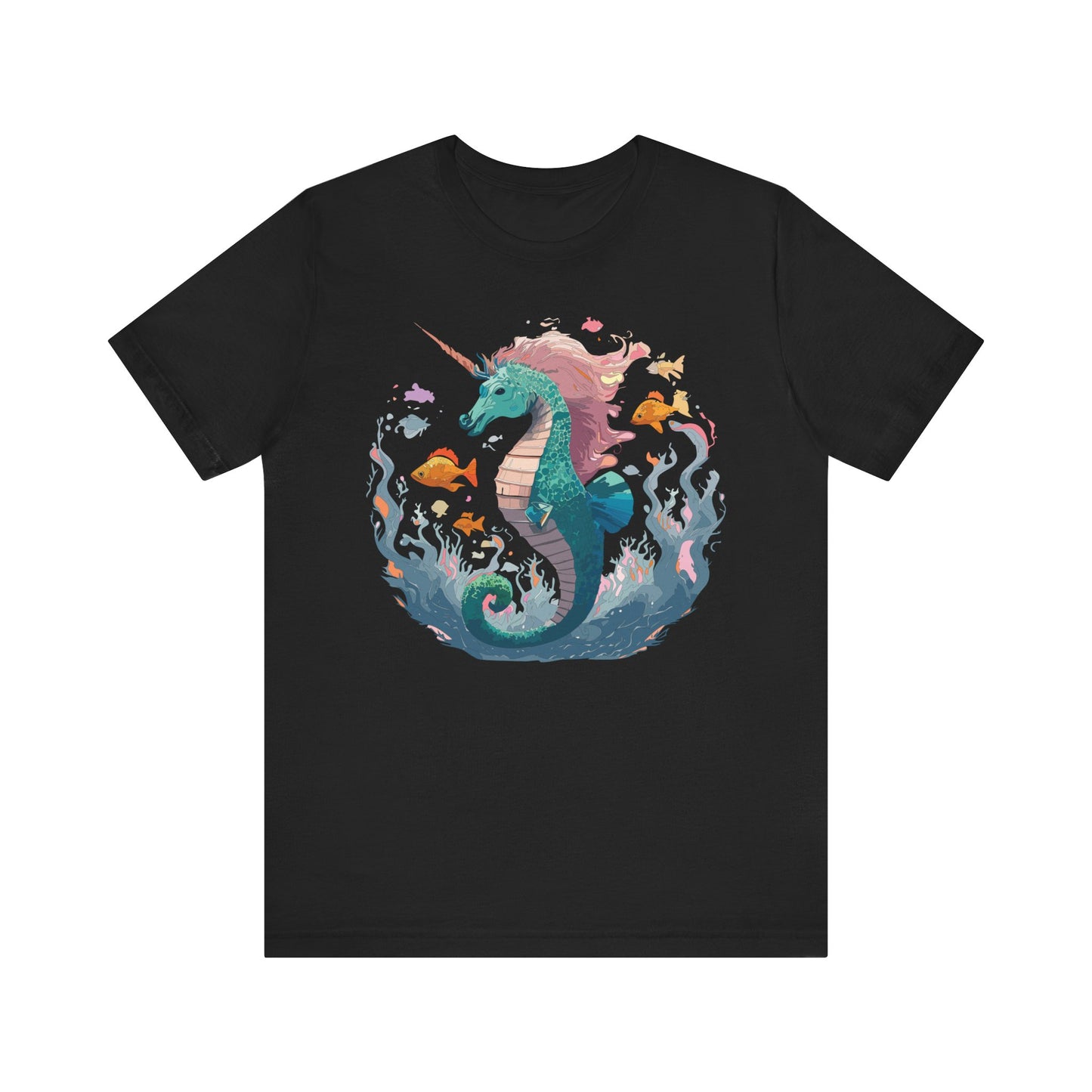 Animals Shirt, Shirt with Seahorse