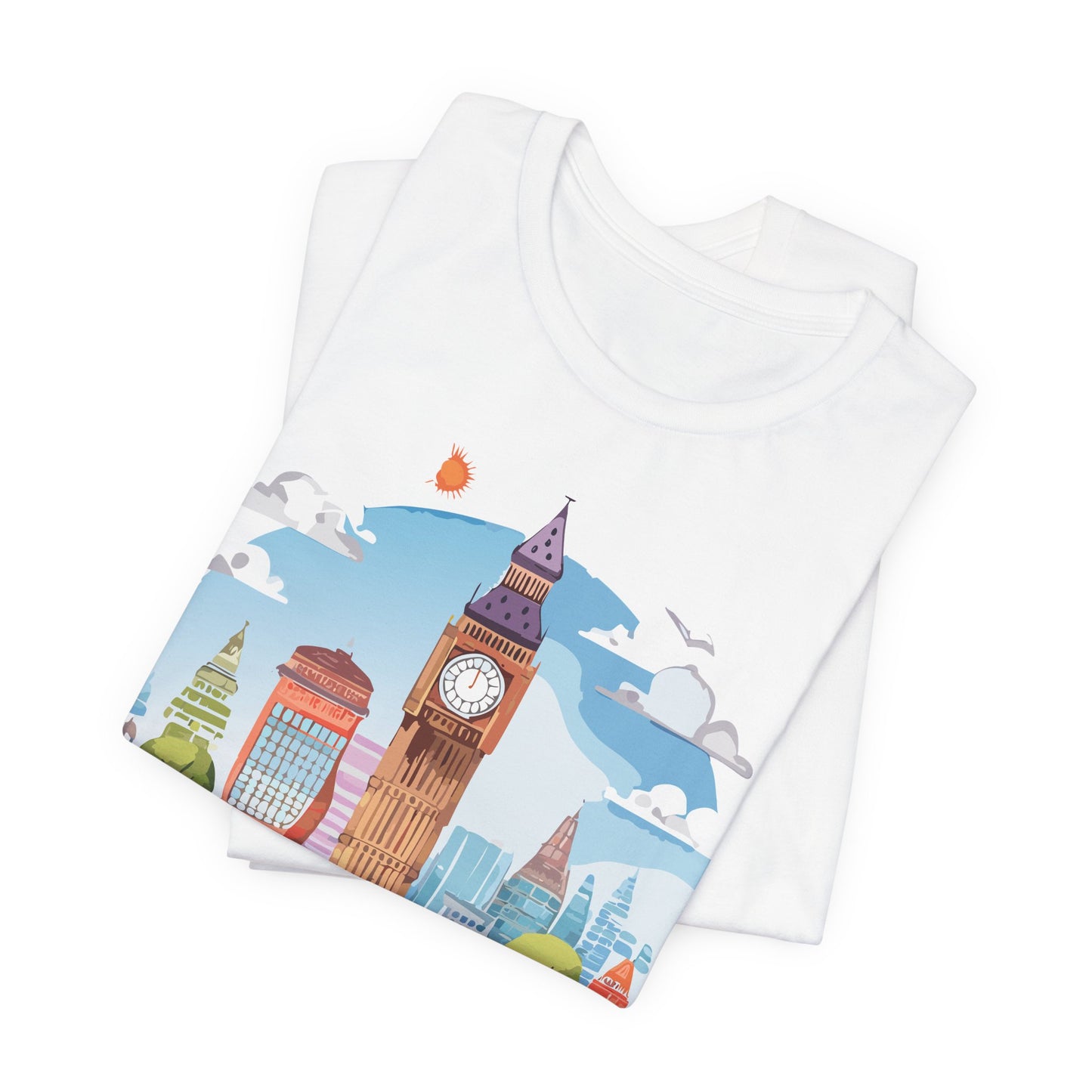London Shirt, Travel T-Shirt, Tourist Shirts, Tee Shirt with Travel Prints 1