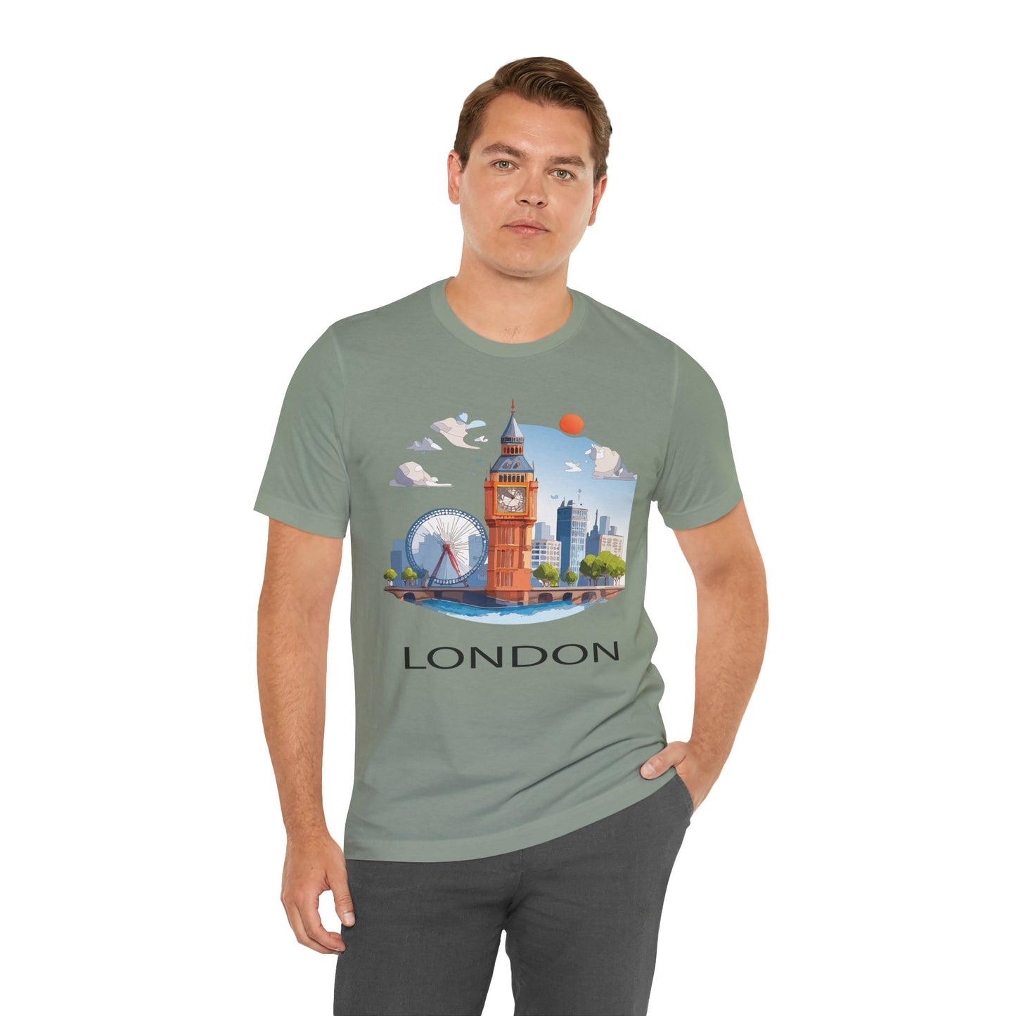 London Shirt, Travel T-Shirt, Tourist Shirts, Tee Shirt with Travel Prints 3