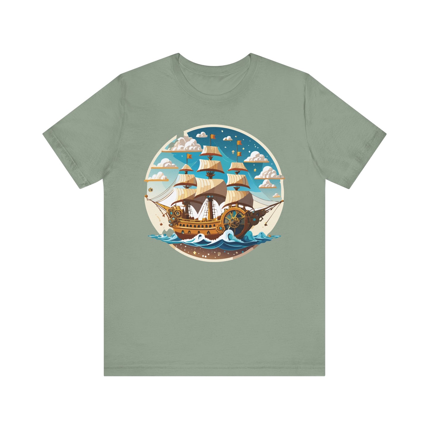 Ship Tee Shirt, Tee Shirt with Ship