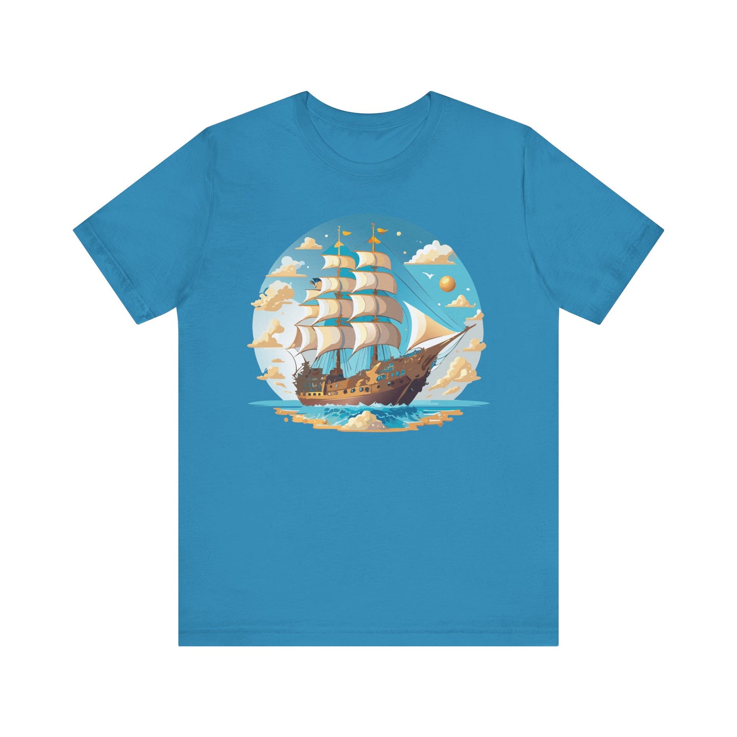 Ship Tee Shirt, Tee Shirt with Ship