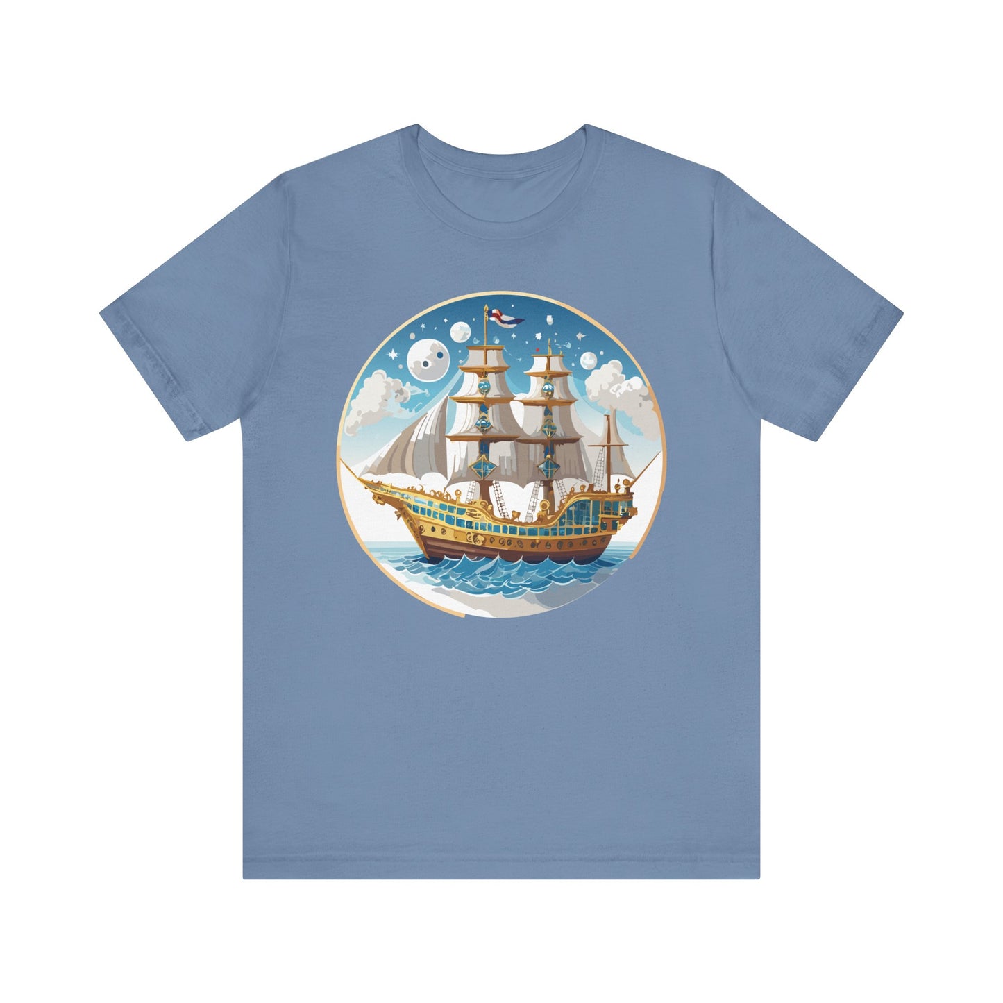 Ship Tee Shirt, Tee Shirt with Ship