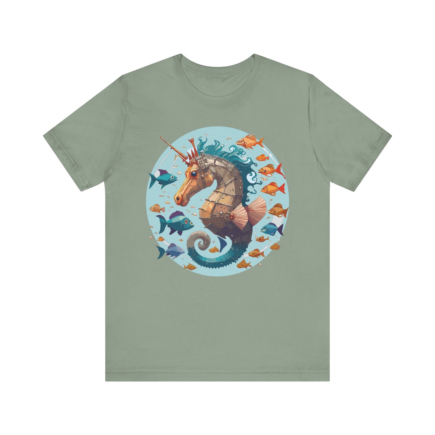 Animals Shirt, Shirt with Seahorse