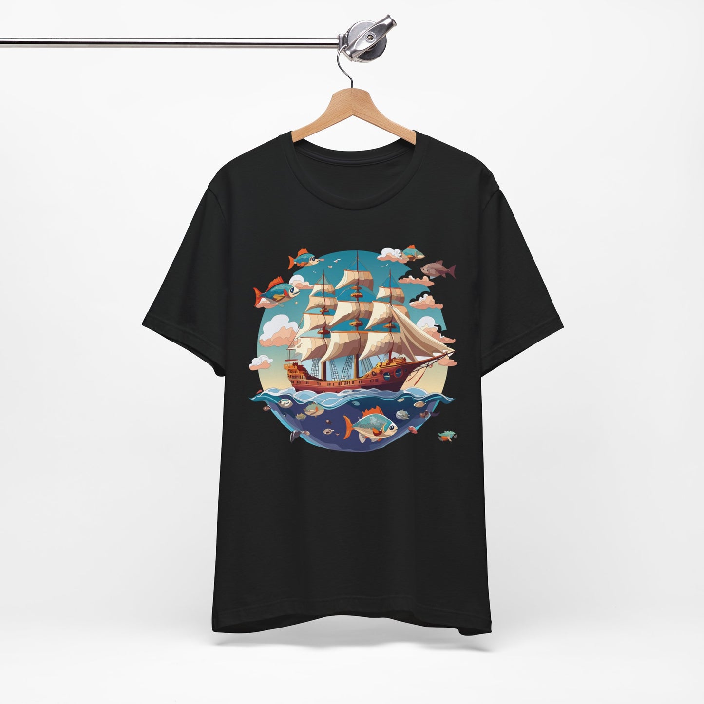 Ship Tee Shirt, Tee Shirt with Ship