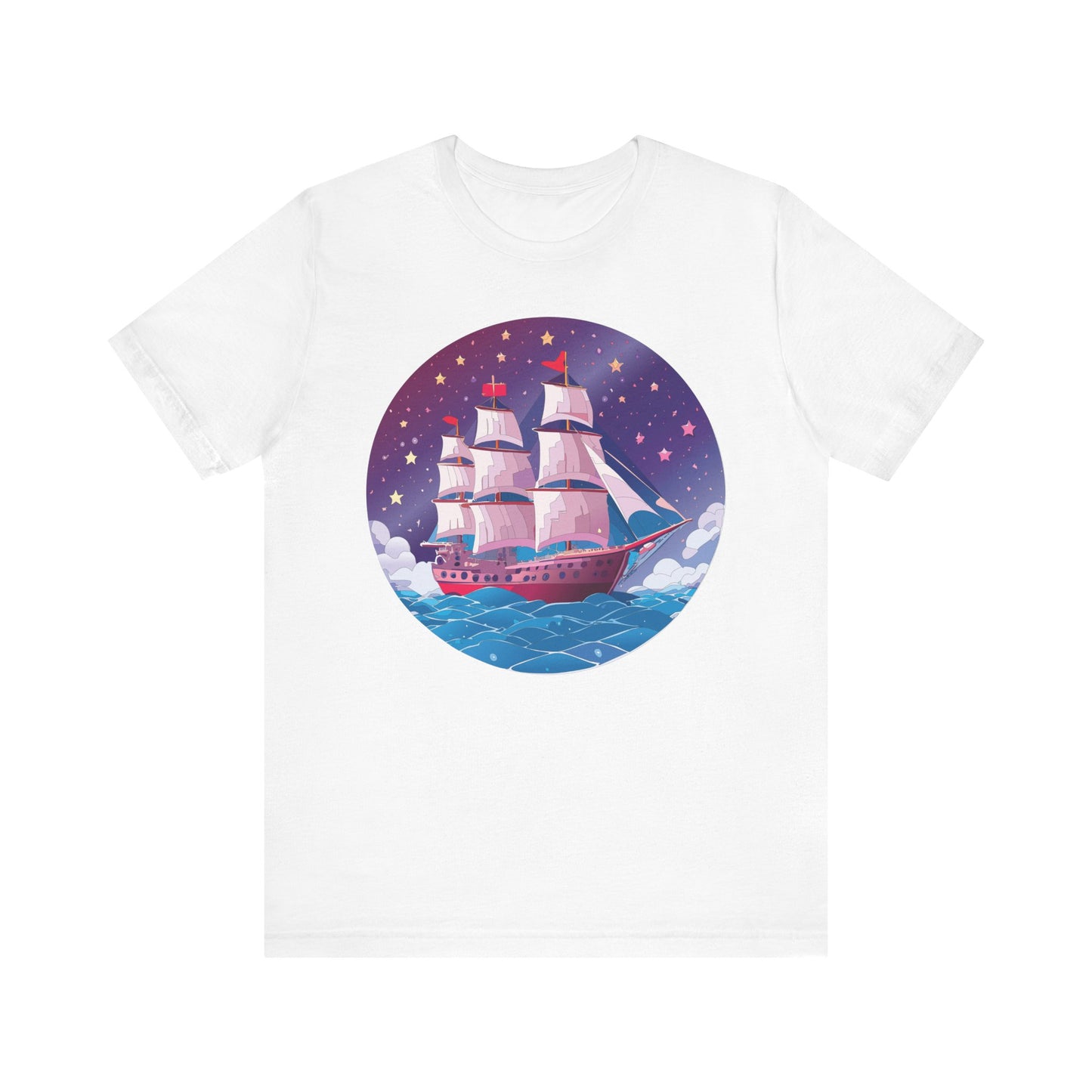 Ship Tee Shirt, Tee Shirt with Ship