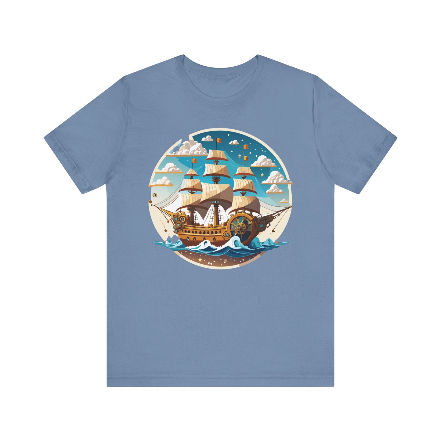 Ship Tee Shirt, Tee Shirt with Ship