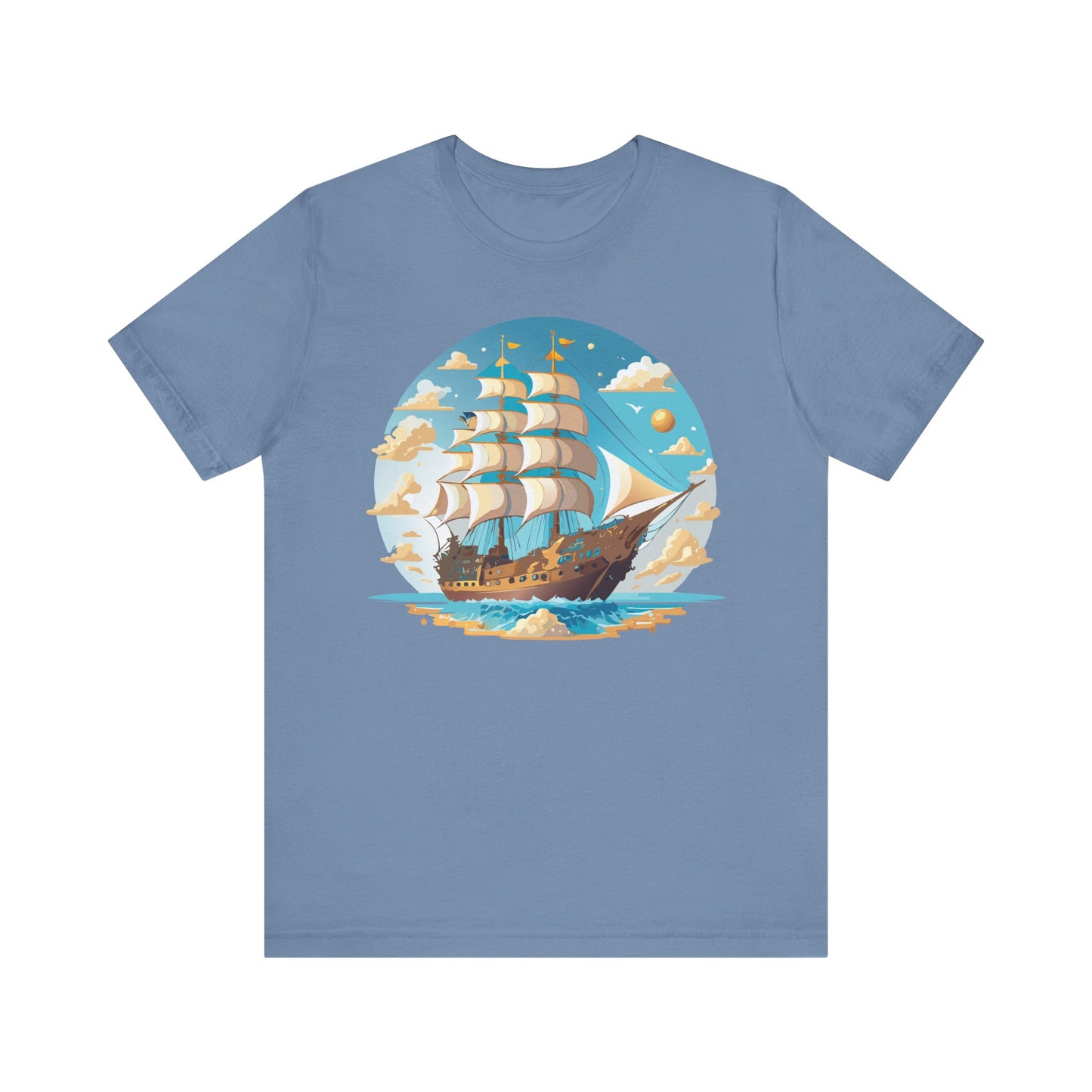 Ship Tee Shirt, Tee Shirt with Ship