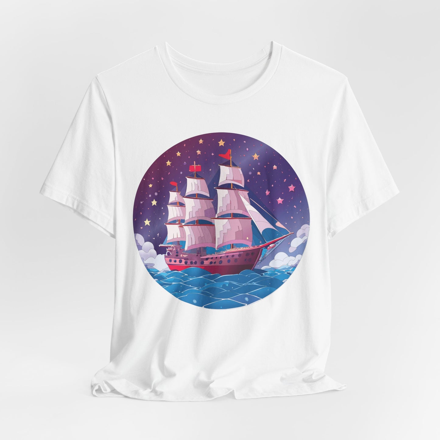 Ship Tee Shirt, Tee Shirt with Ship