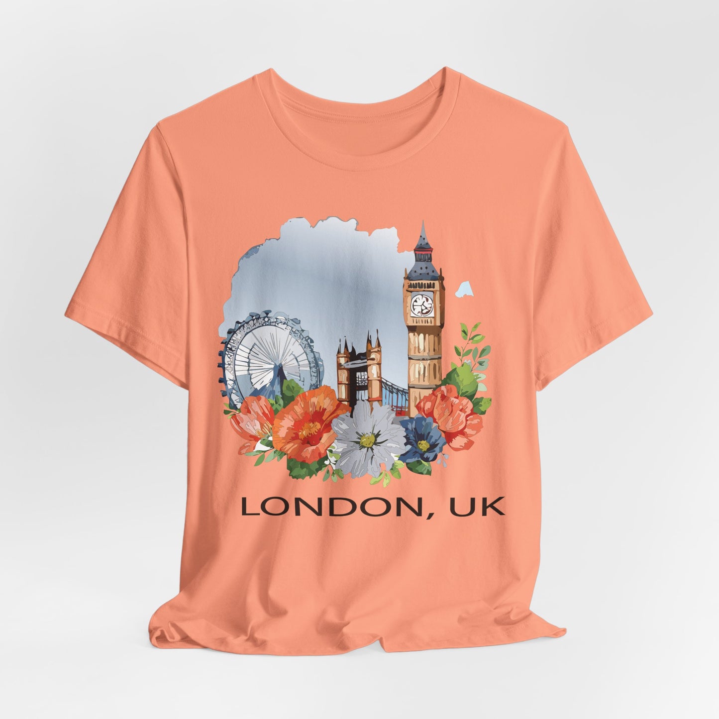 London Shirt, Travel T-Shirt, Tourist Shirts, Tee Shirt with Travel Prints 4
