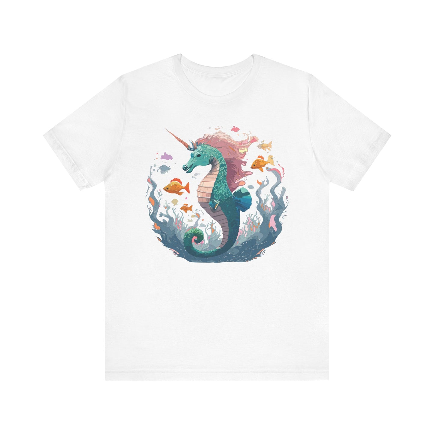 Animals Shirt, Shirt with Seahorse