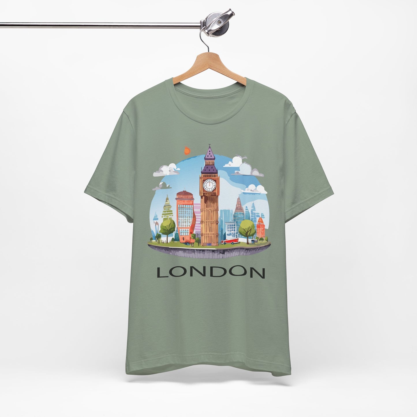 London Shirt, Travel T-Shirt, Tourist Shirts, Tee Shirt with Travel Prints 1