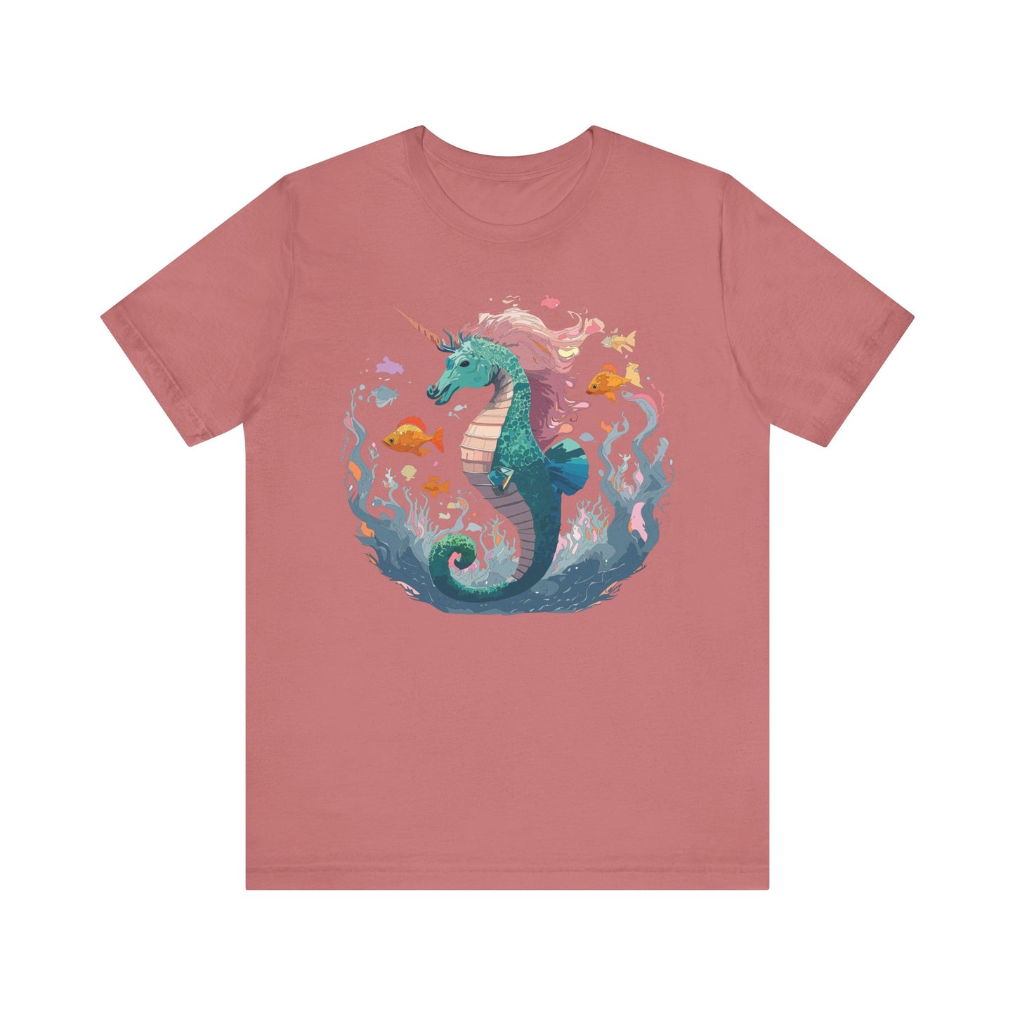 Animals Shirt, Shirt with Seahorse