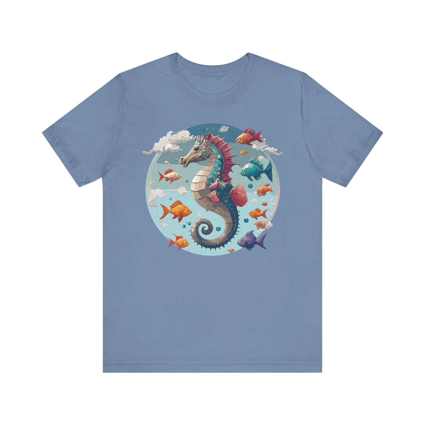 Animals Shirt, Shirt with Seahorse