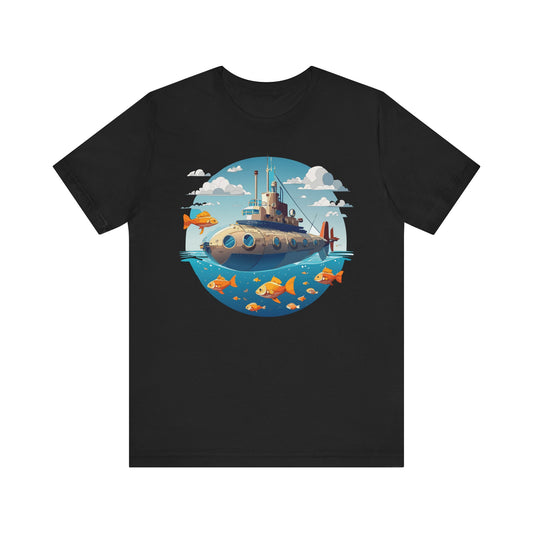 Ship Tee Shirt, Tee Shirt with Ship