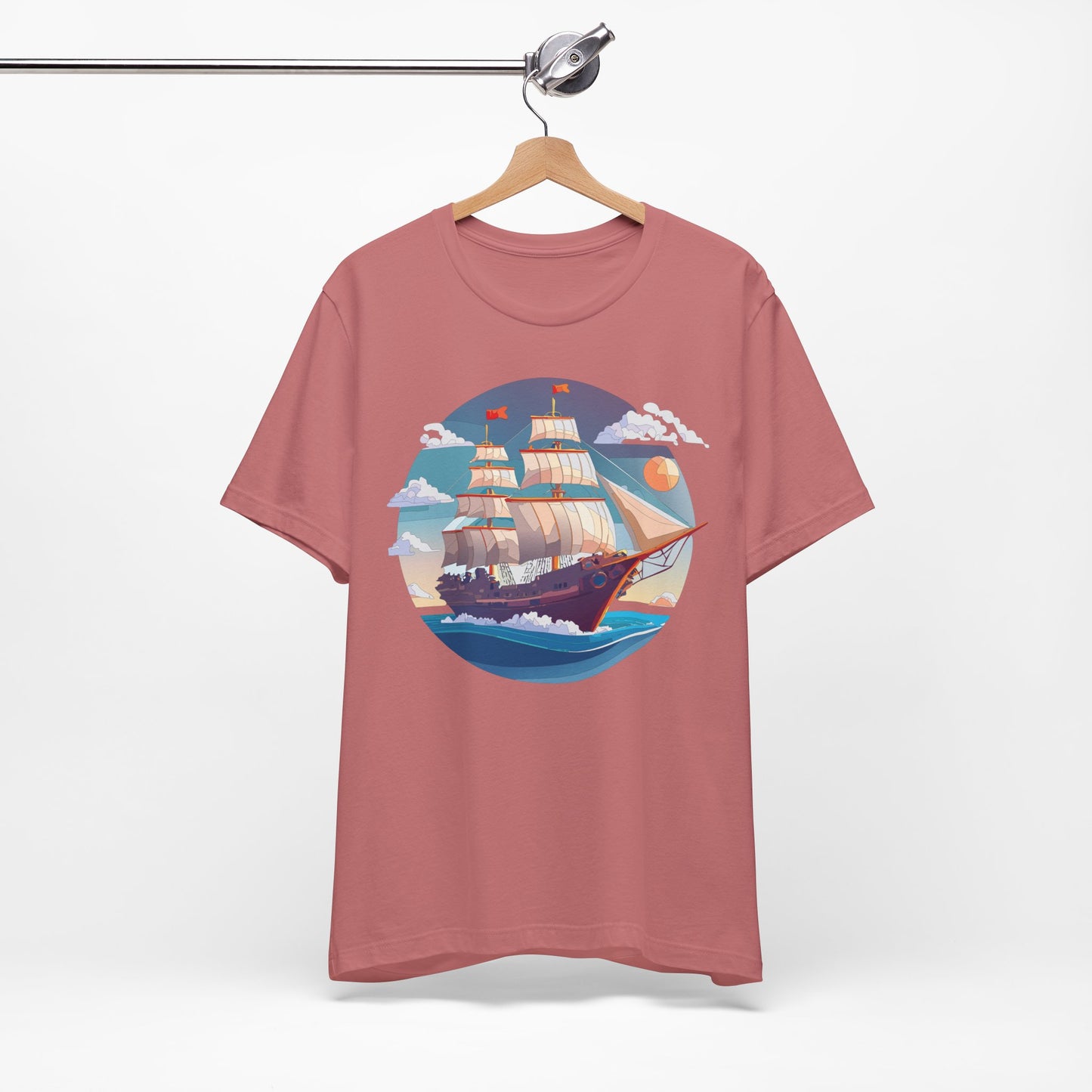 Ship Tee Shirt, Tee Shirt with Ship