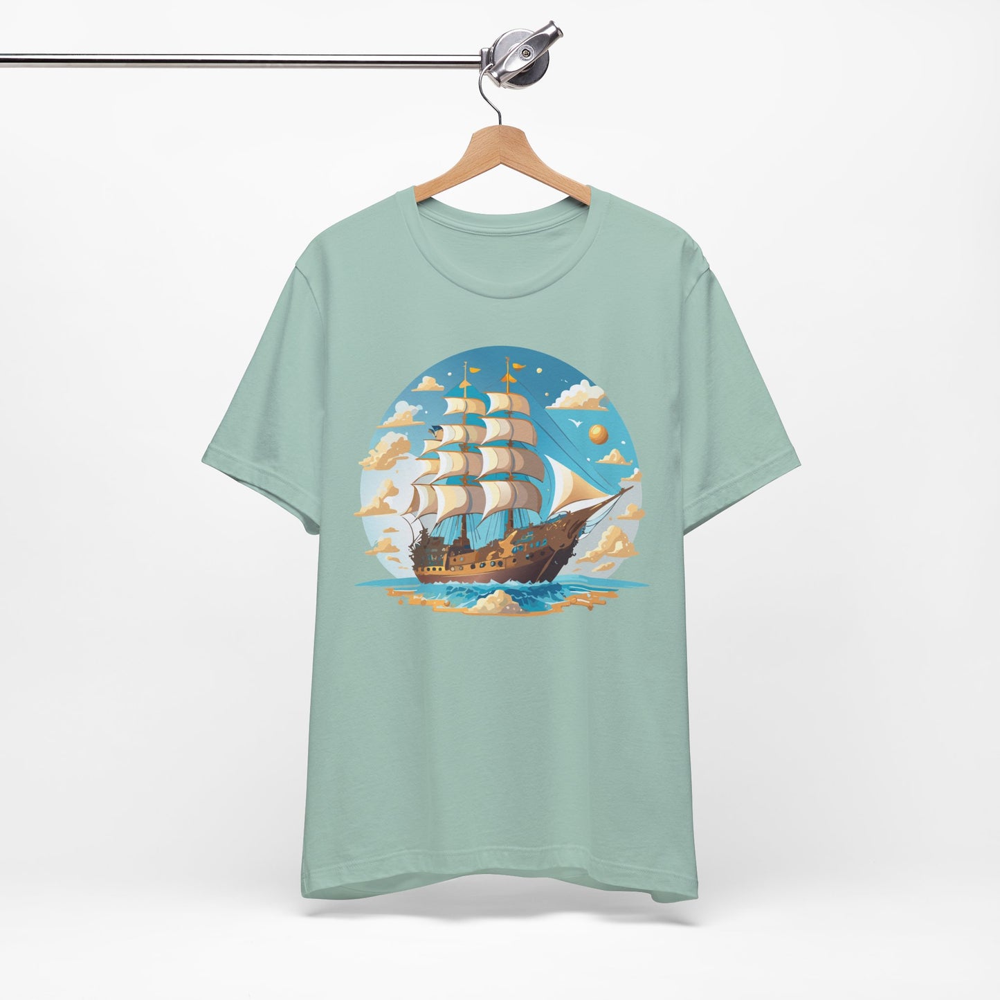 Ship Tee Shirt, Tee Shirt with Ship