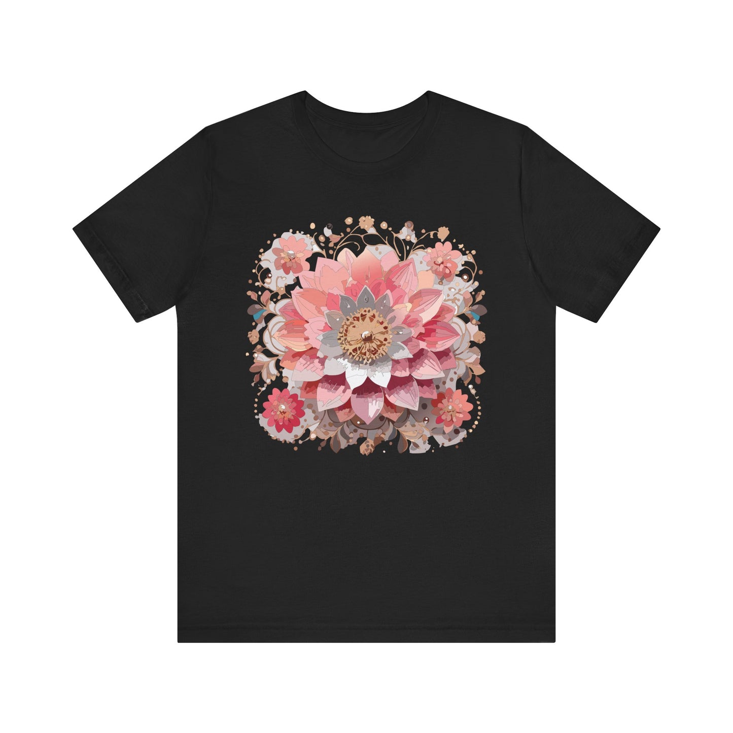 Floral Mandala Shirt, Flowers Mandala Shirt