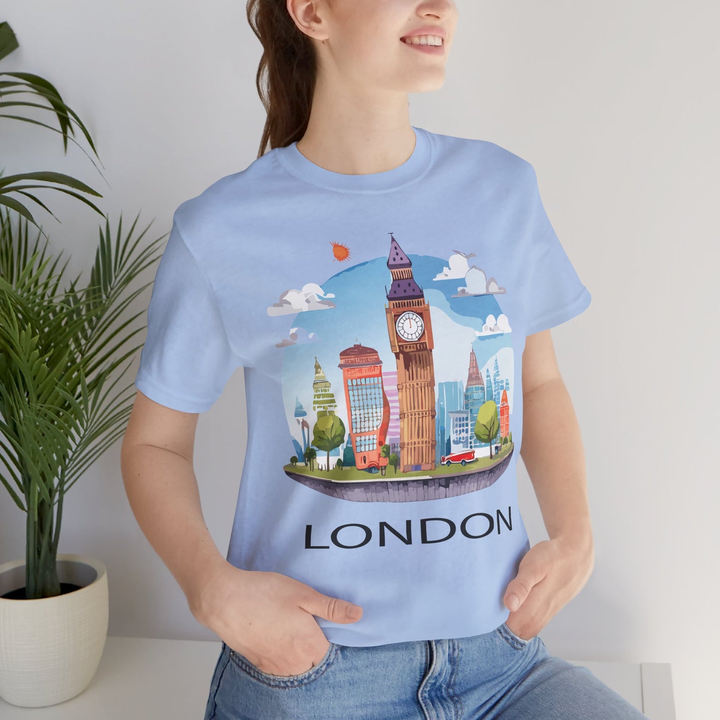 London Shirt, Travel T-Shirt, Tourist Shirts, Tee Shirt with Travel Prints 1