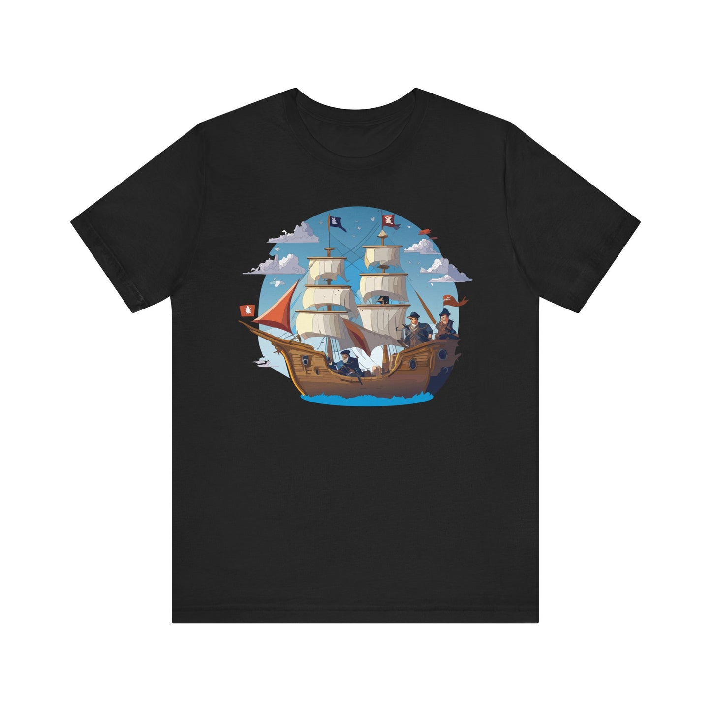 Ship Tee Shirt, Tee Shirt with Ship