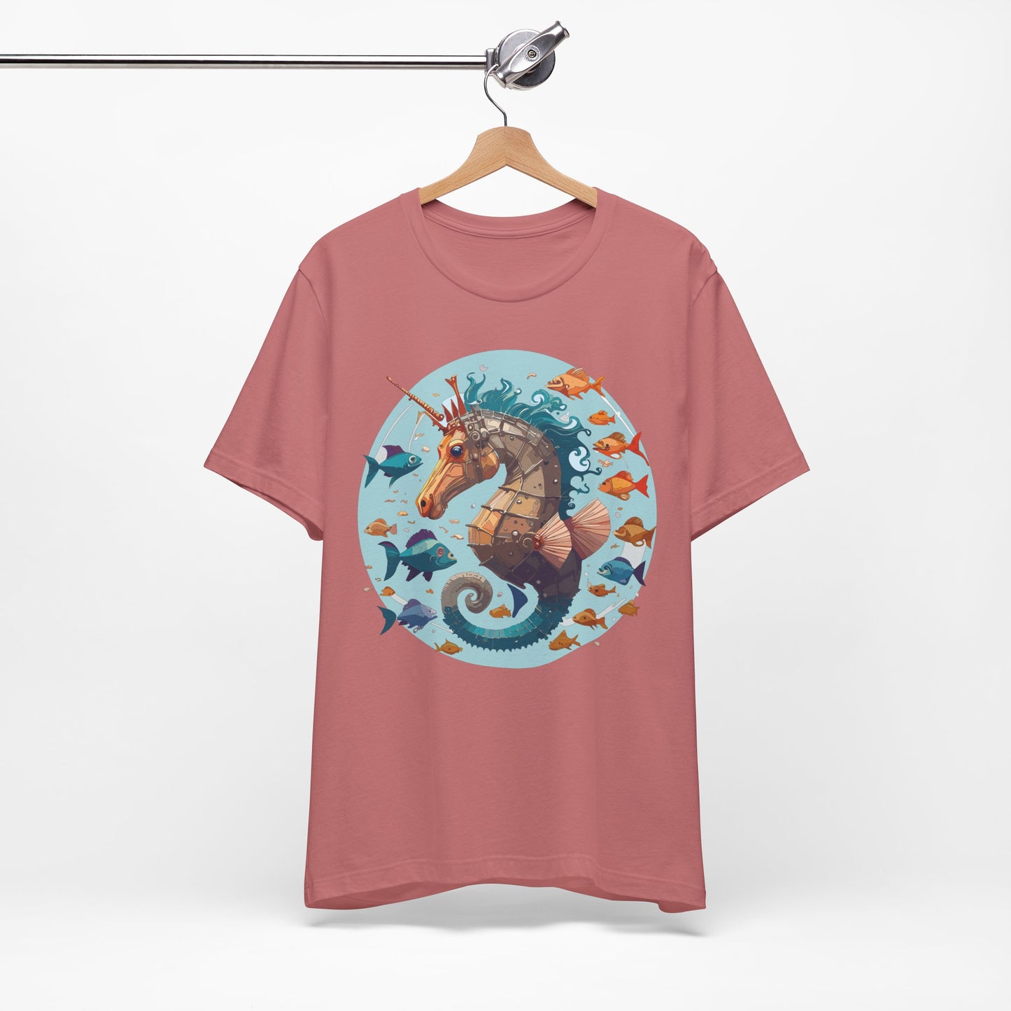 Animals Shirt, Shirt with Seahorse