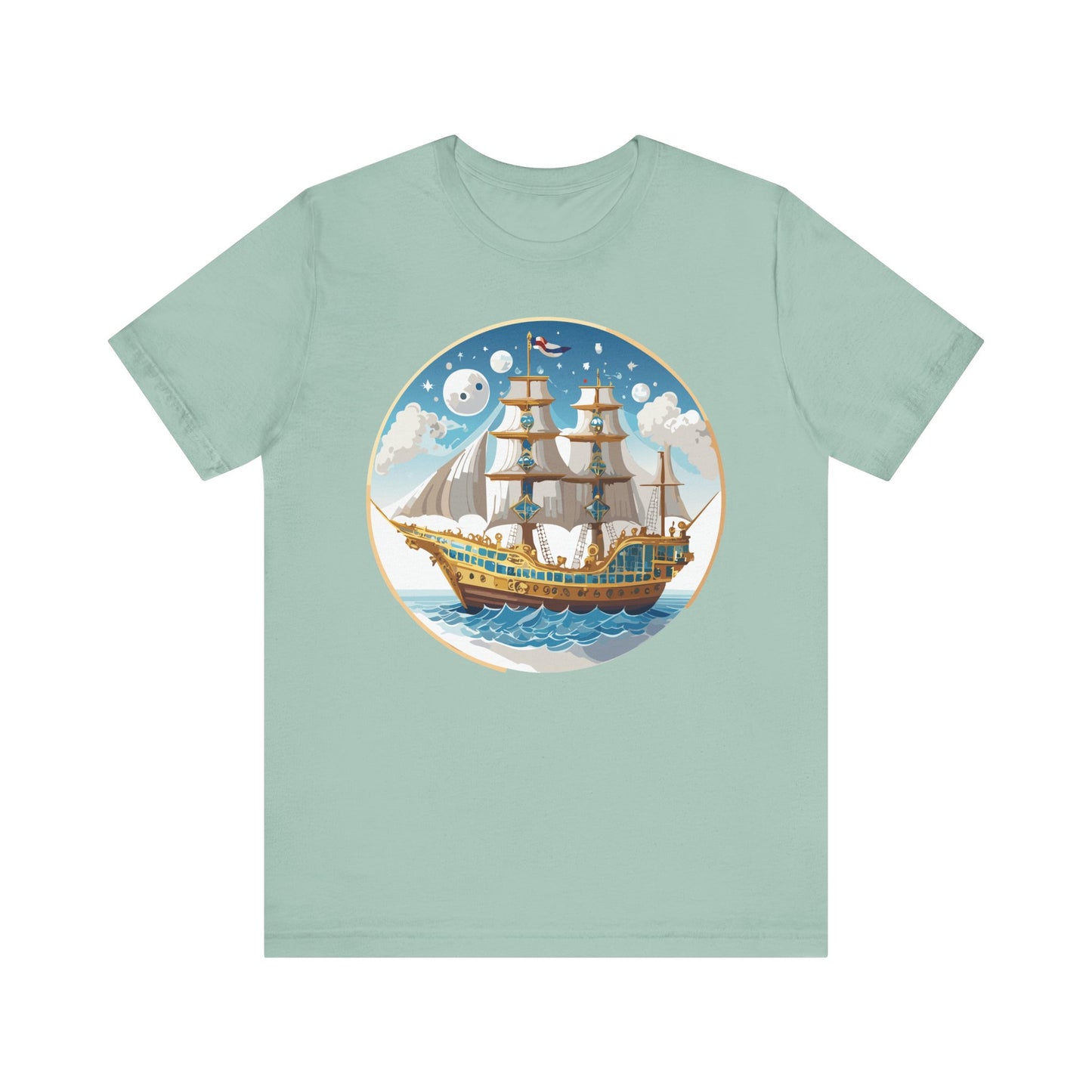Ship Tee Shirt, Tee Shirt with Ship