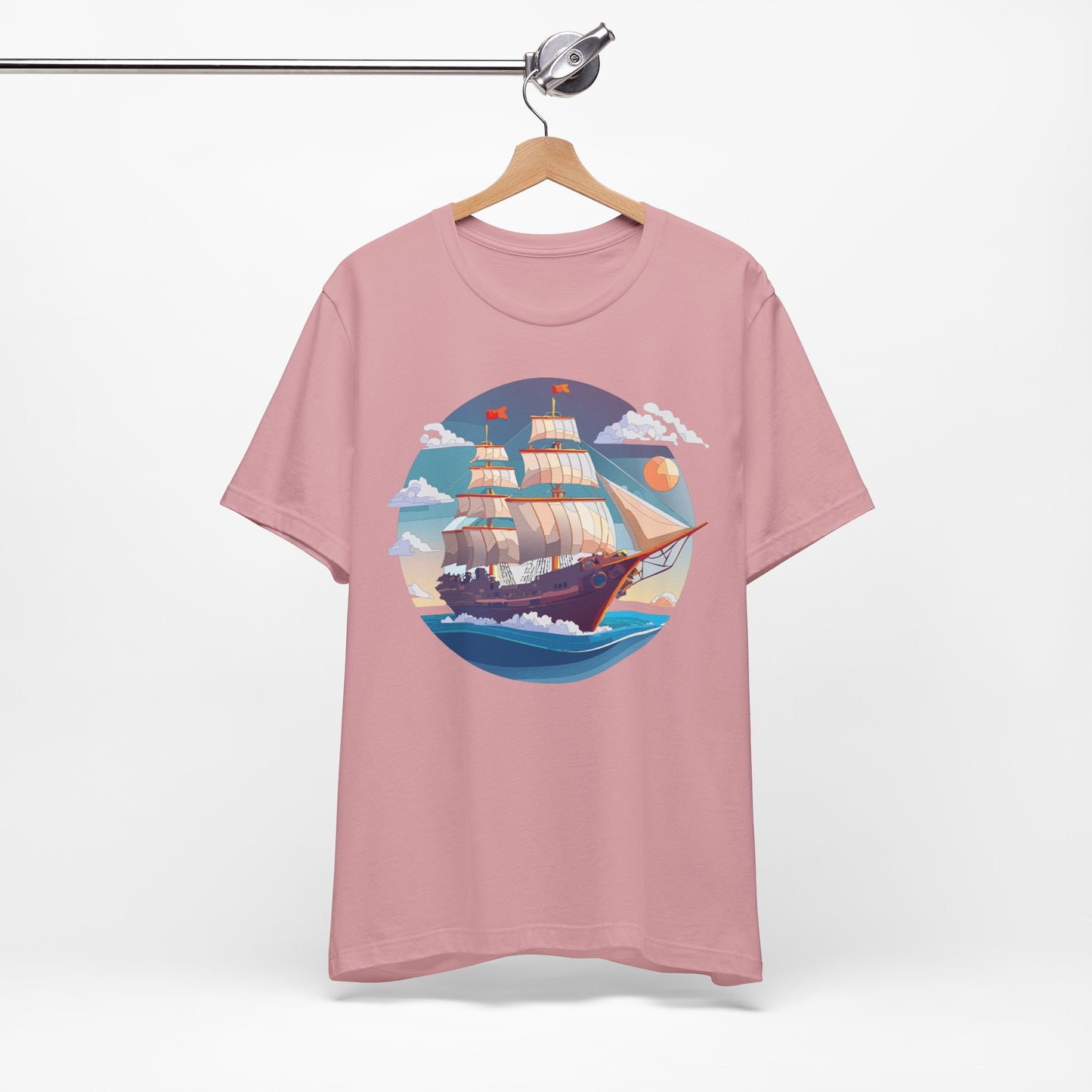 Ship Tee Shirt, Tee Shirt with Ship