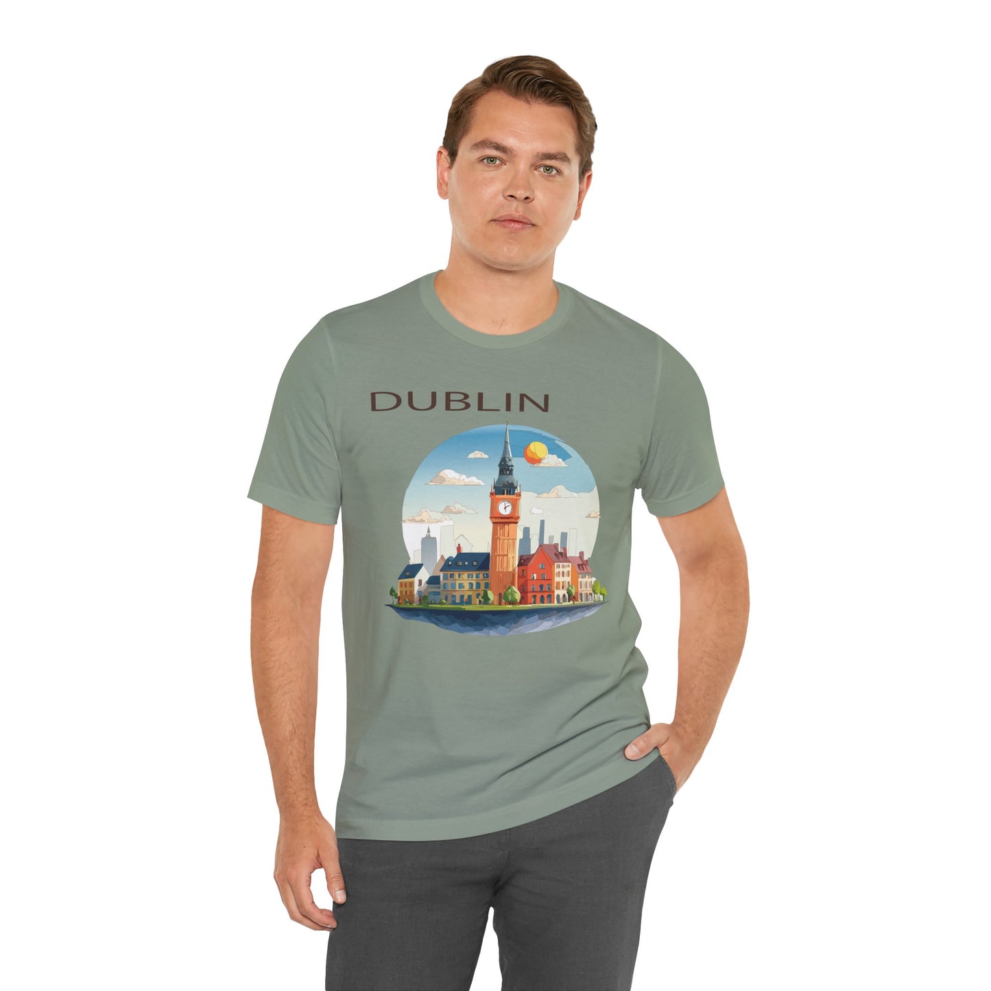 Dublin Shirt, Travel T-Shirt, Tourist Shirts, Tee Shirt with Travel Prints 1
