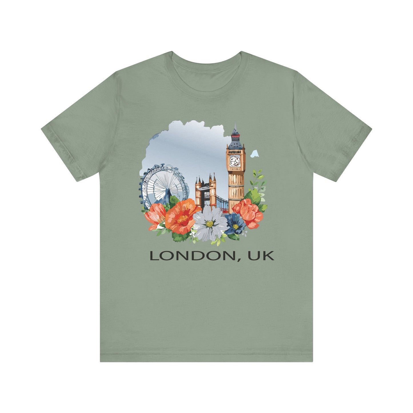 London Shirt, Travel T-Shirt, Tourist Shirts, Tee Shirt with Travel Prints 4