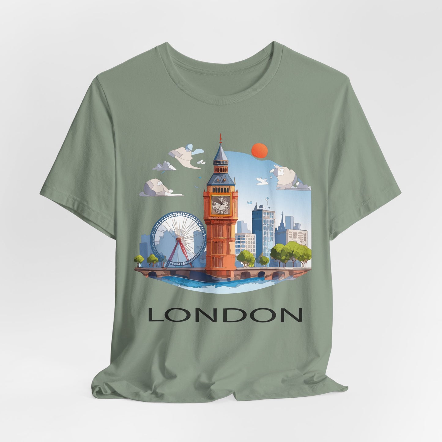 London Shirt, Travel T-Shirt, Tourist Shirts, Tee Shirt with Travel Prints 3