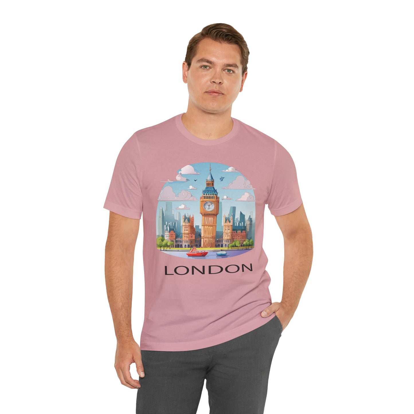 London Shirt, Travel T-Shirt, Tourist Shirts, Tee Shirt with Travel Prints 2