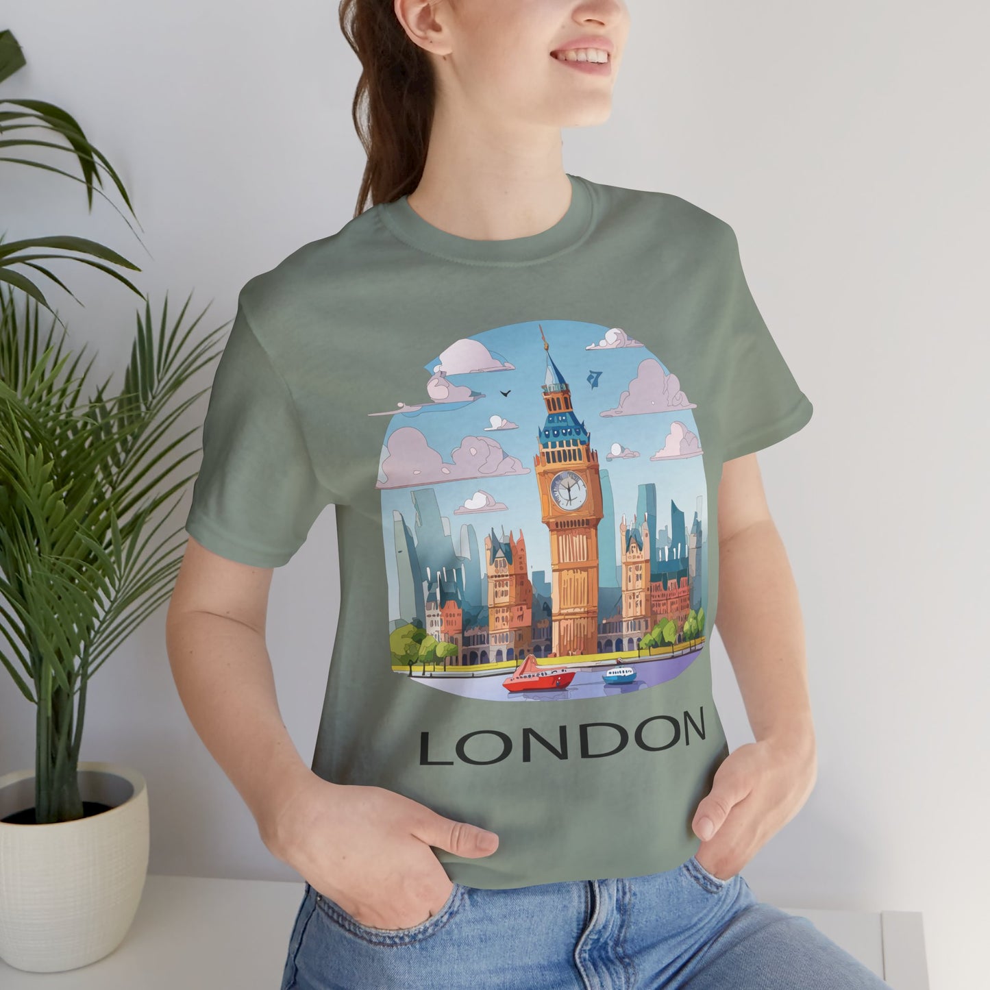 London Shirt, Travel T-Shirt, Tourist Shirts, Tee Shirt with Travel Prints 2