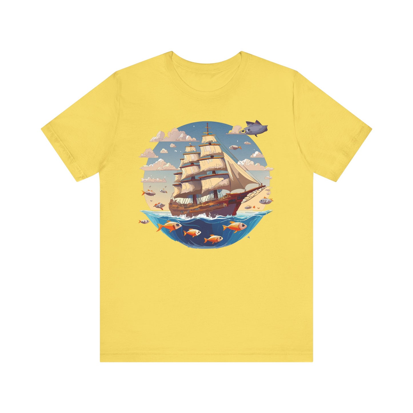 Ship Tee Shirt, Tee Shirt with Ship