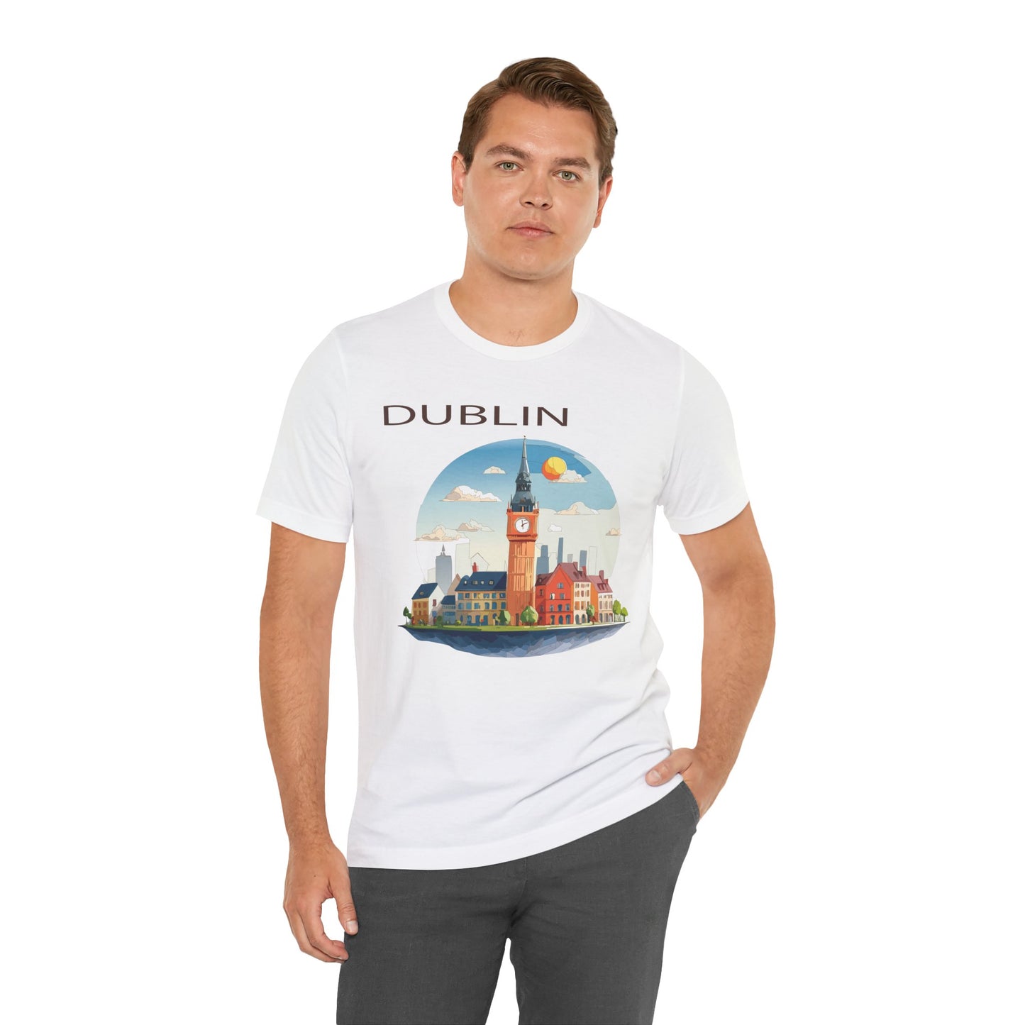 Dublin Shirt, Travel T-Shirt, Tourist Shirts, Tee Shirt with Travel Prints 1