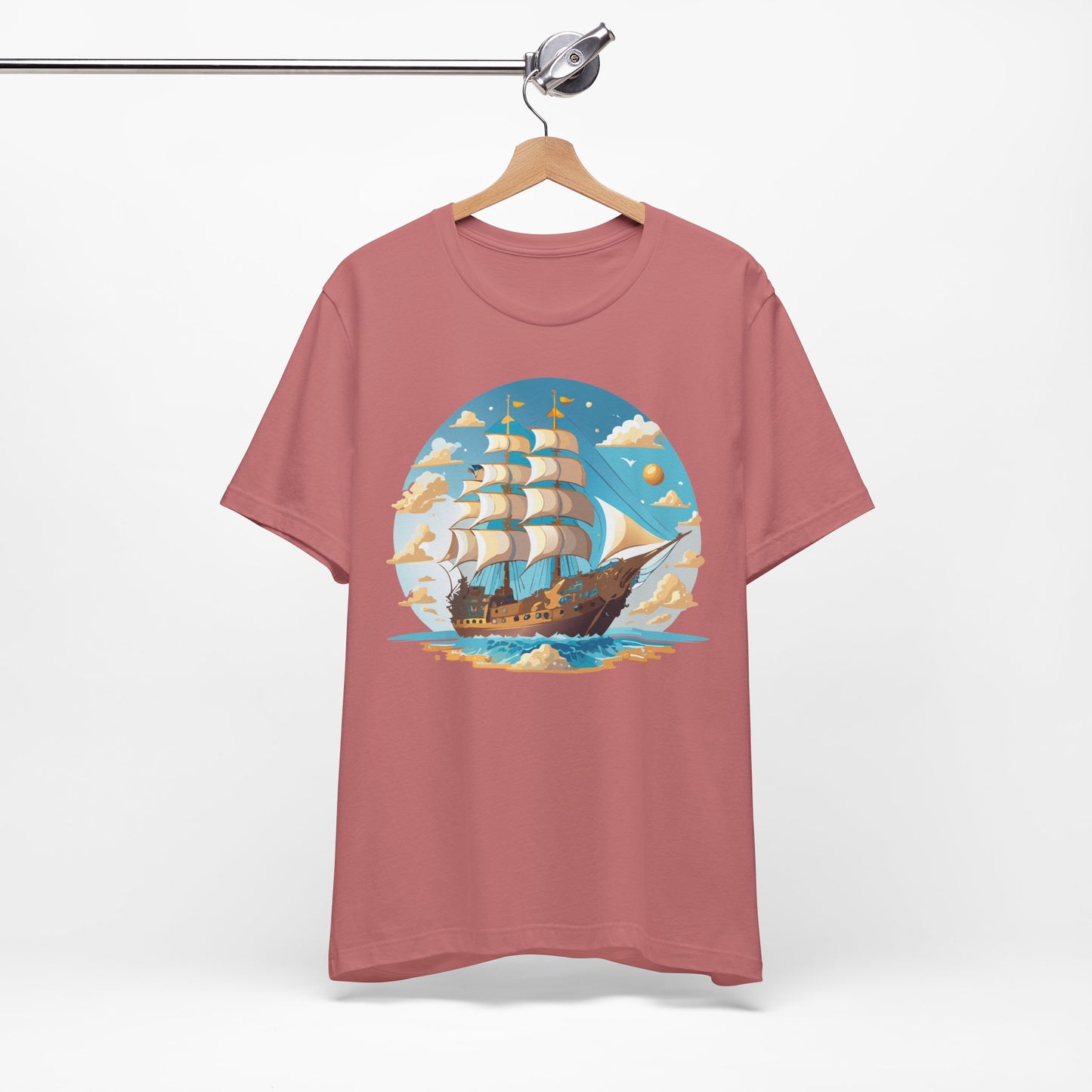 Ship Tee Shirt, Tee Shirt with Ship