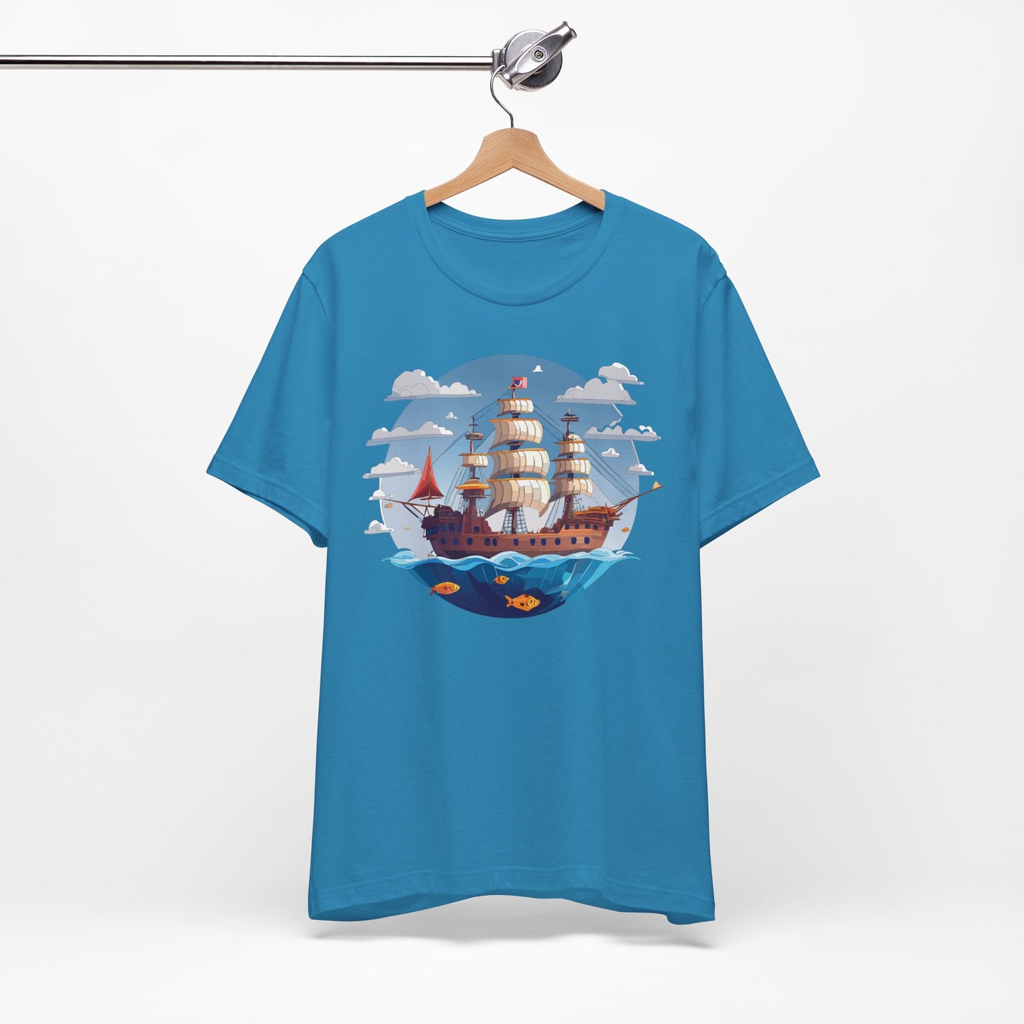Ship Tee Shirt, Tee Shirt with Ship