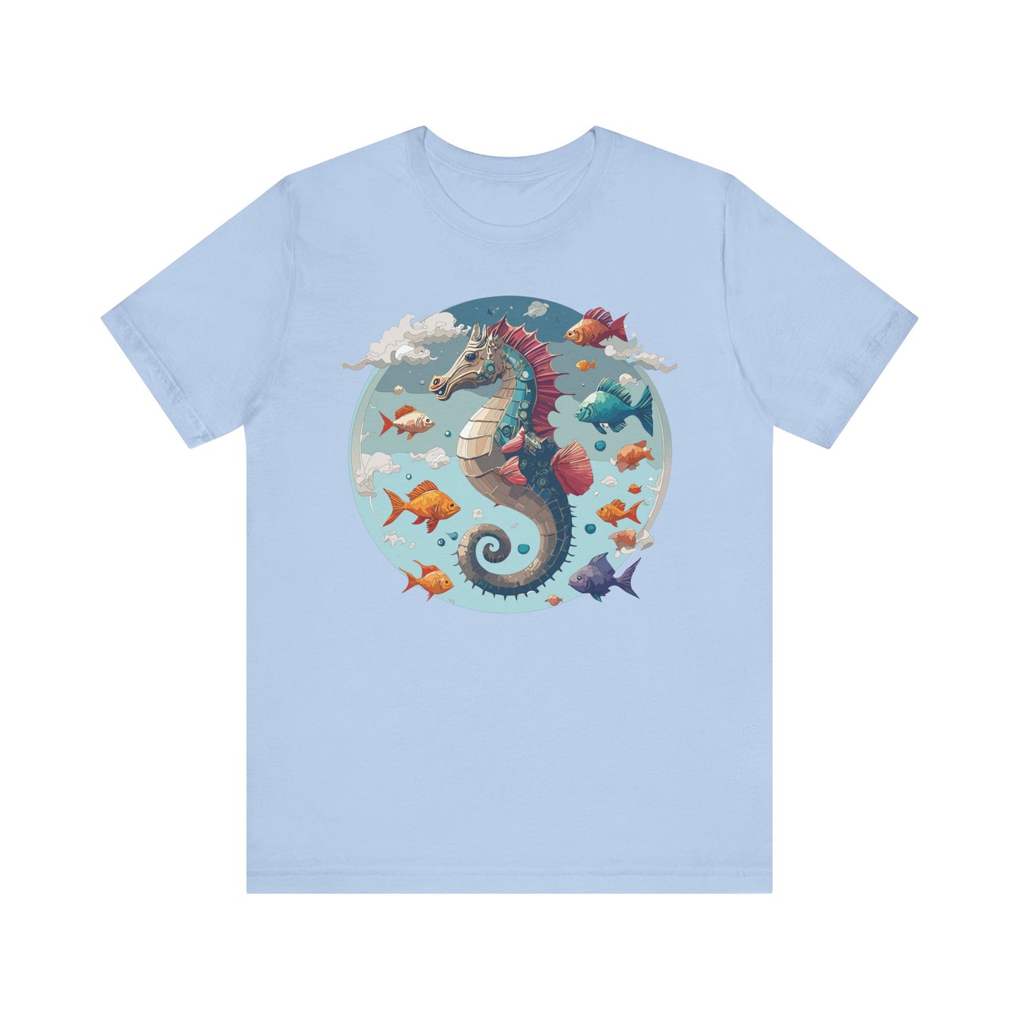 Animals Shirt, Shirt with Seahorse