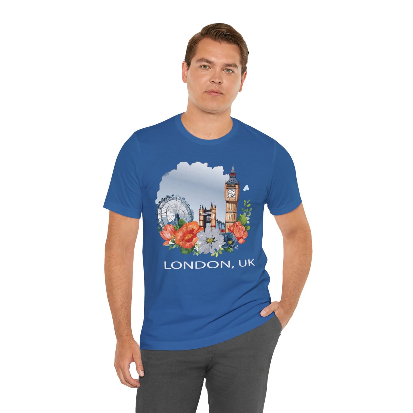 London Shirt, Travel T-Shirt, Tourist Shirts, Tee Shirt with Travel Prints 4