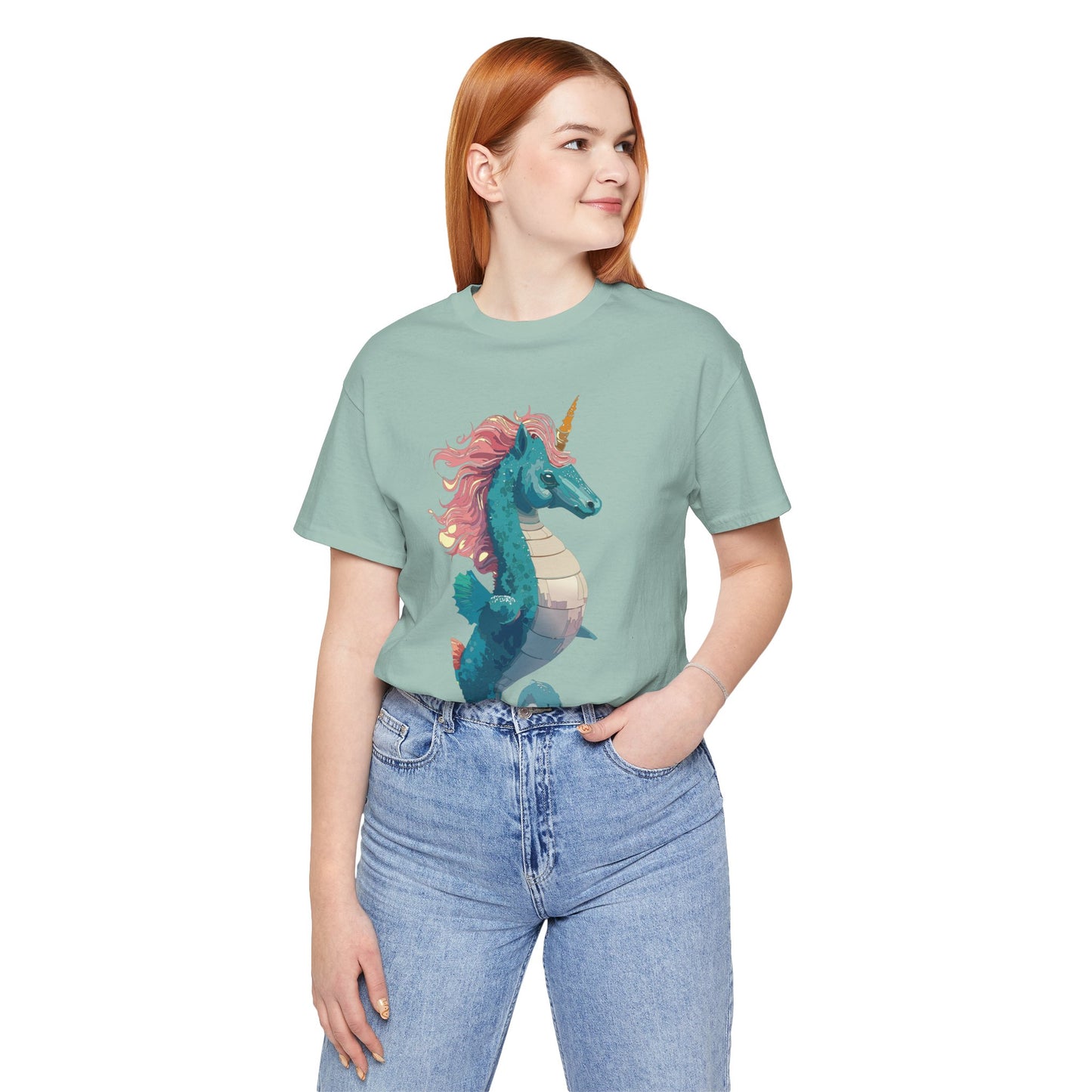 Animals Shirt, Shirt with Seahorse