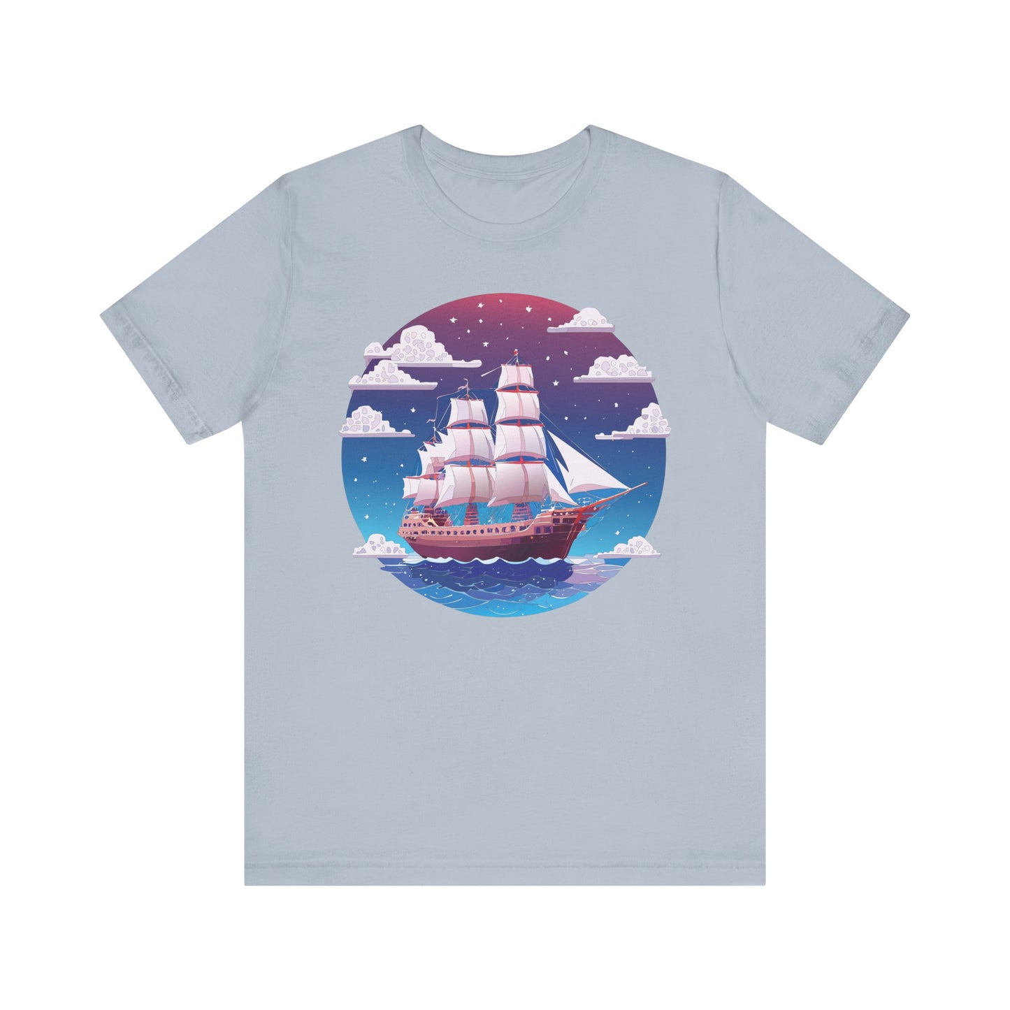 Ship Tee Shirt, Tee Shirt with Ship