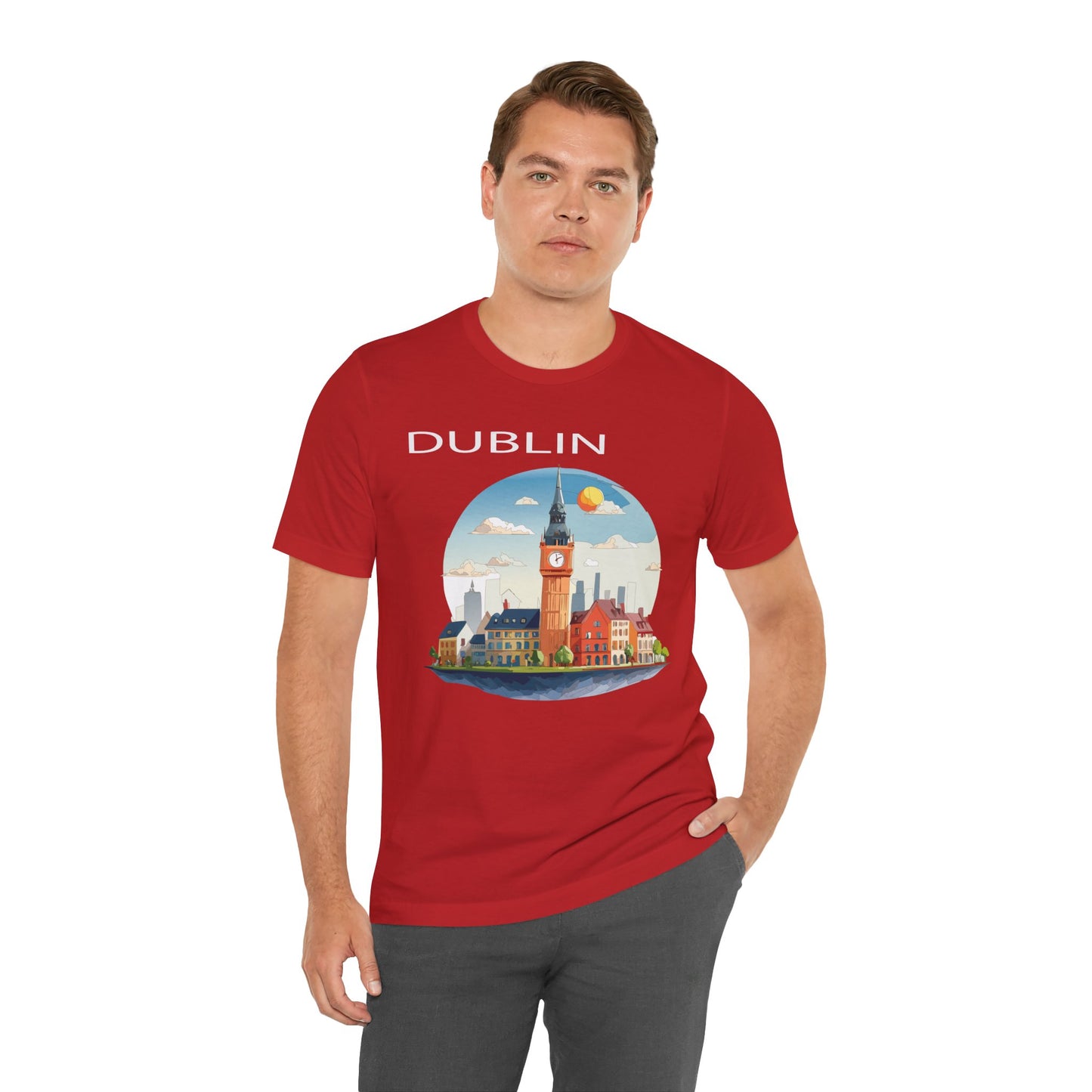 Dublin Shirt, Travel T-Shirt, Tourist Shirts, Tee Shirt with Travel Prints 1