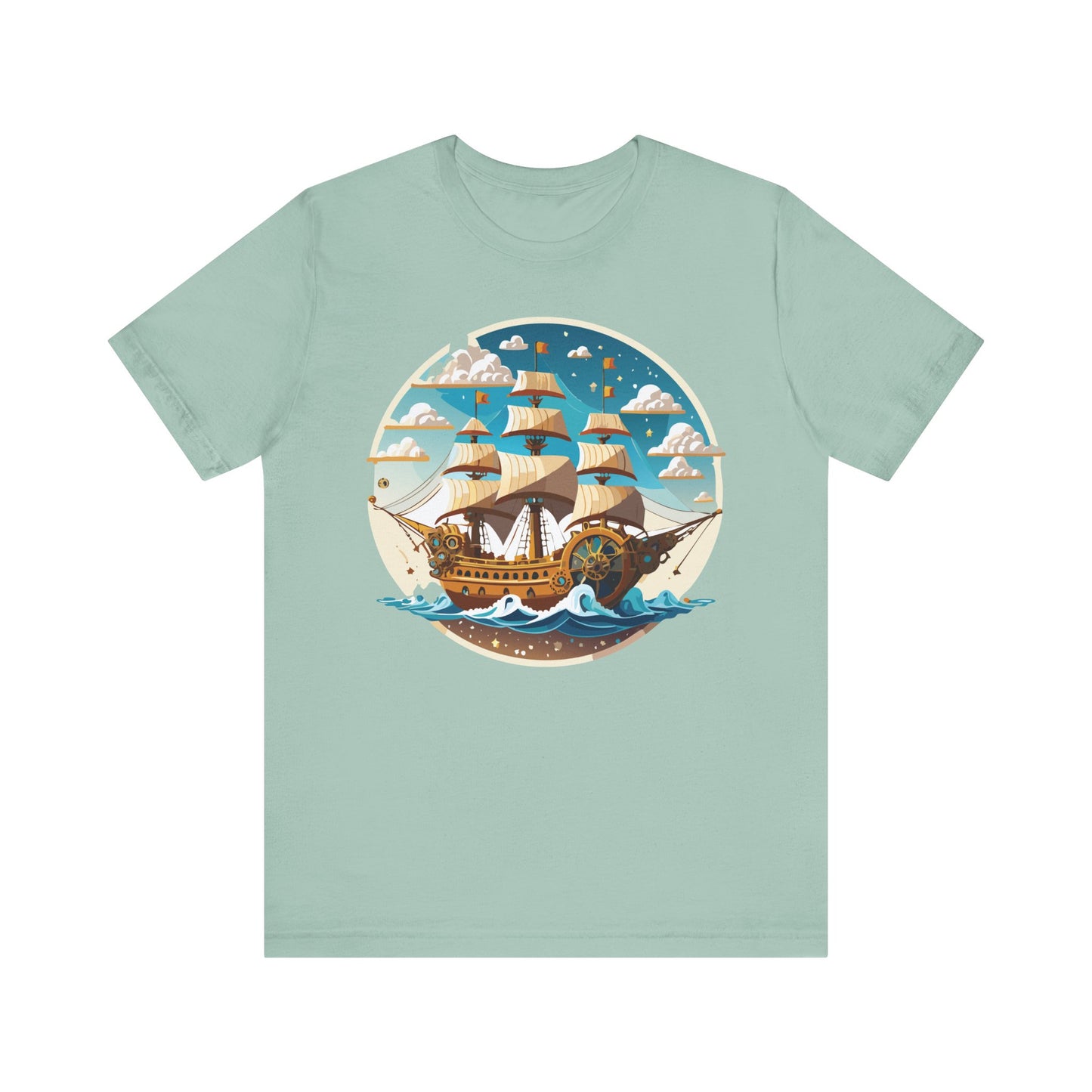 Ship Tee Shirt, Tee Shirt with Ship